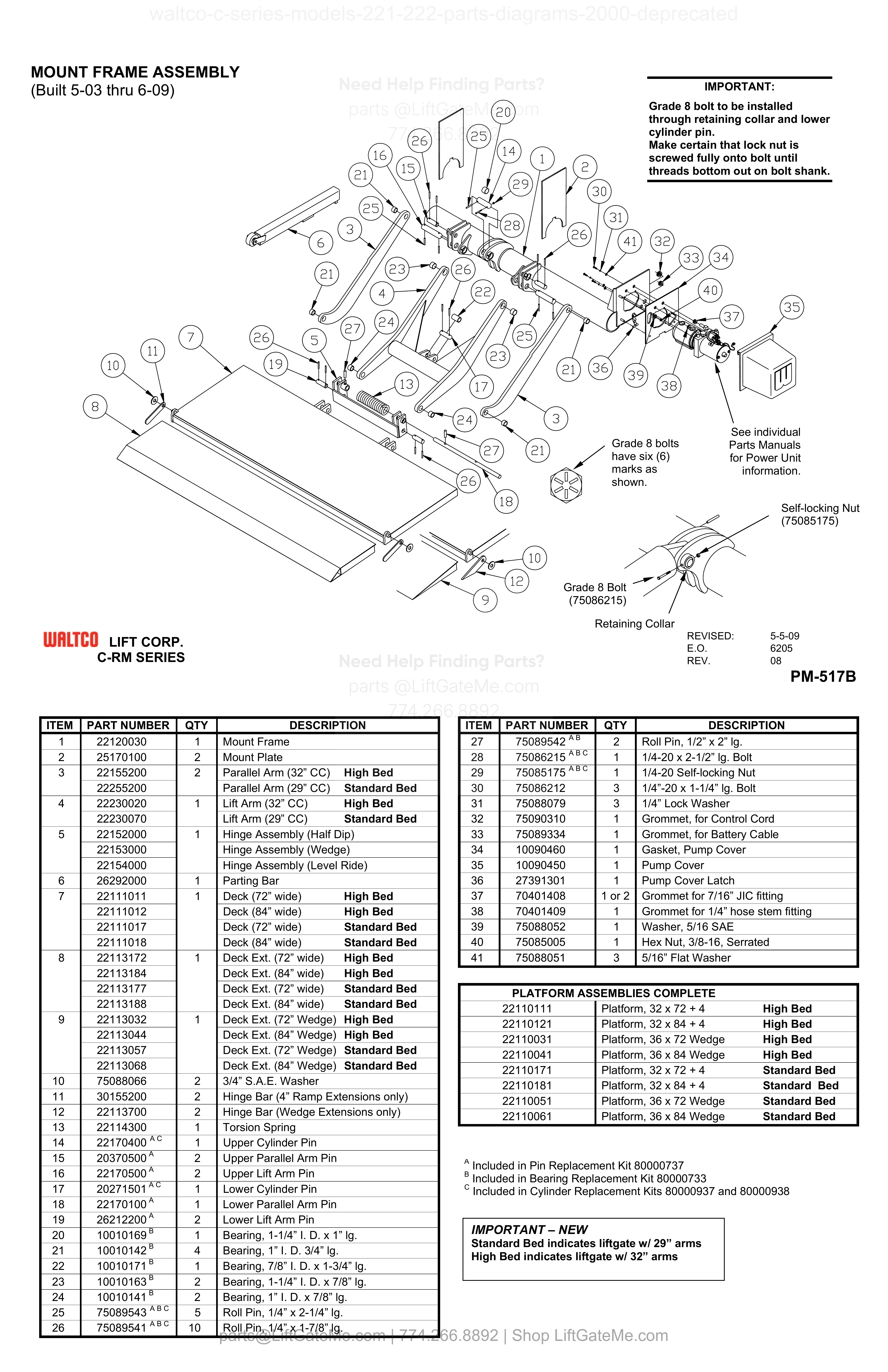 MOUNT FRAME ASSEMBLY diagram