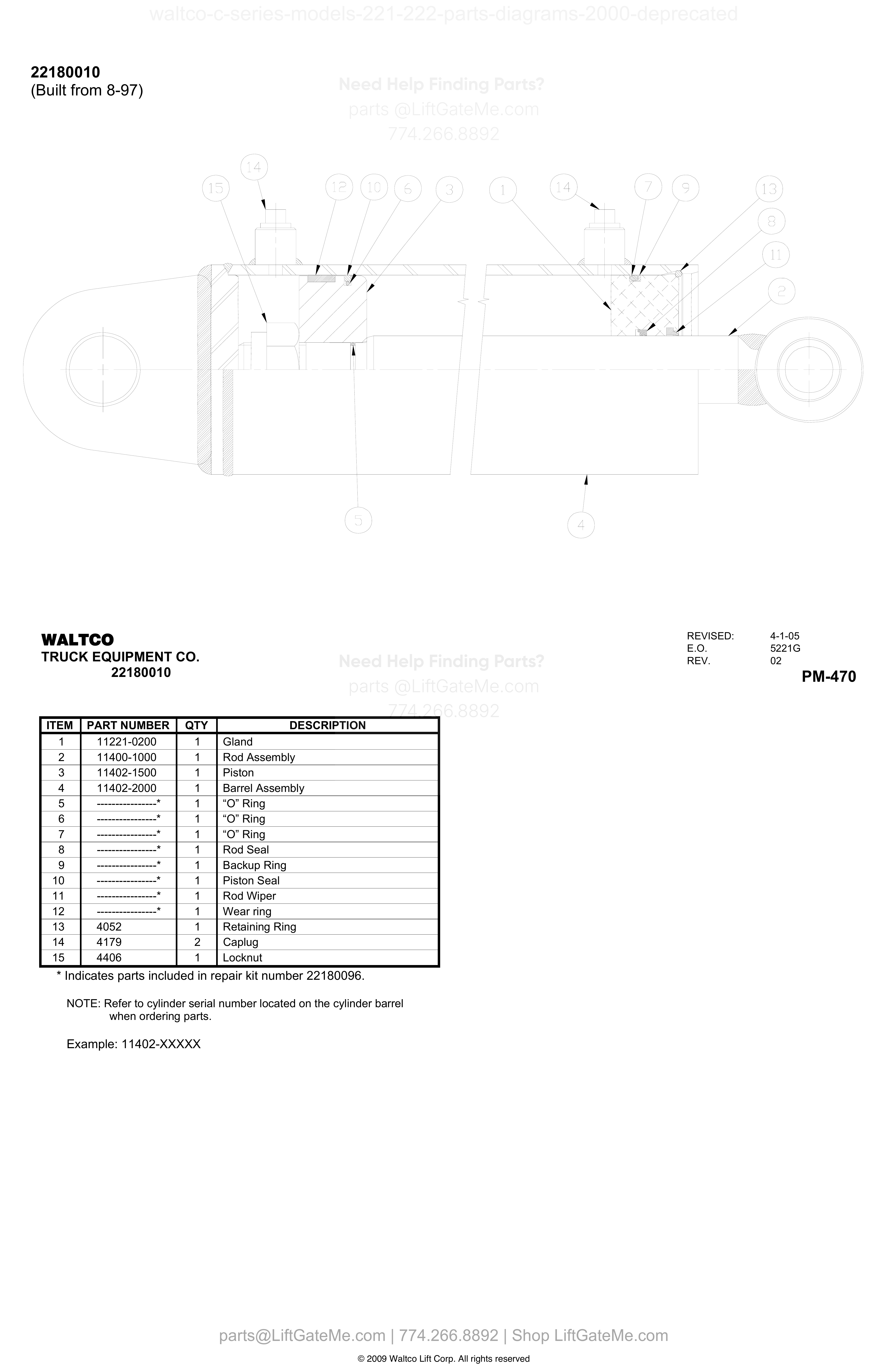 22180010 (Built from 8-97) diagram