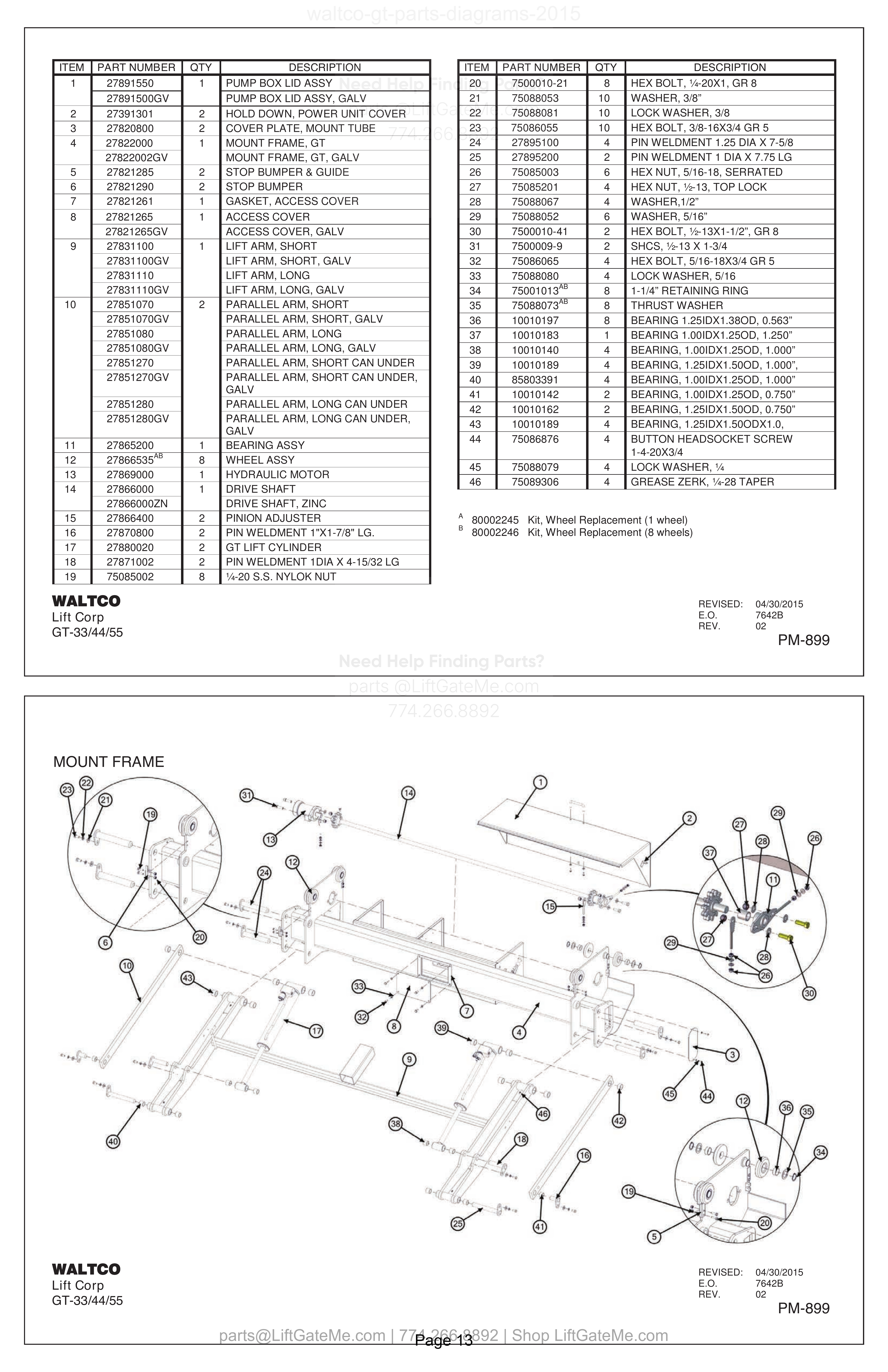 MOUNT FRAME diagram