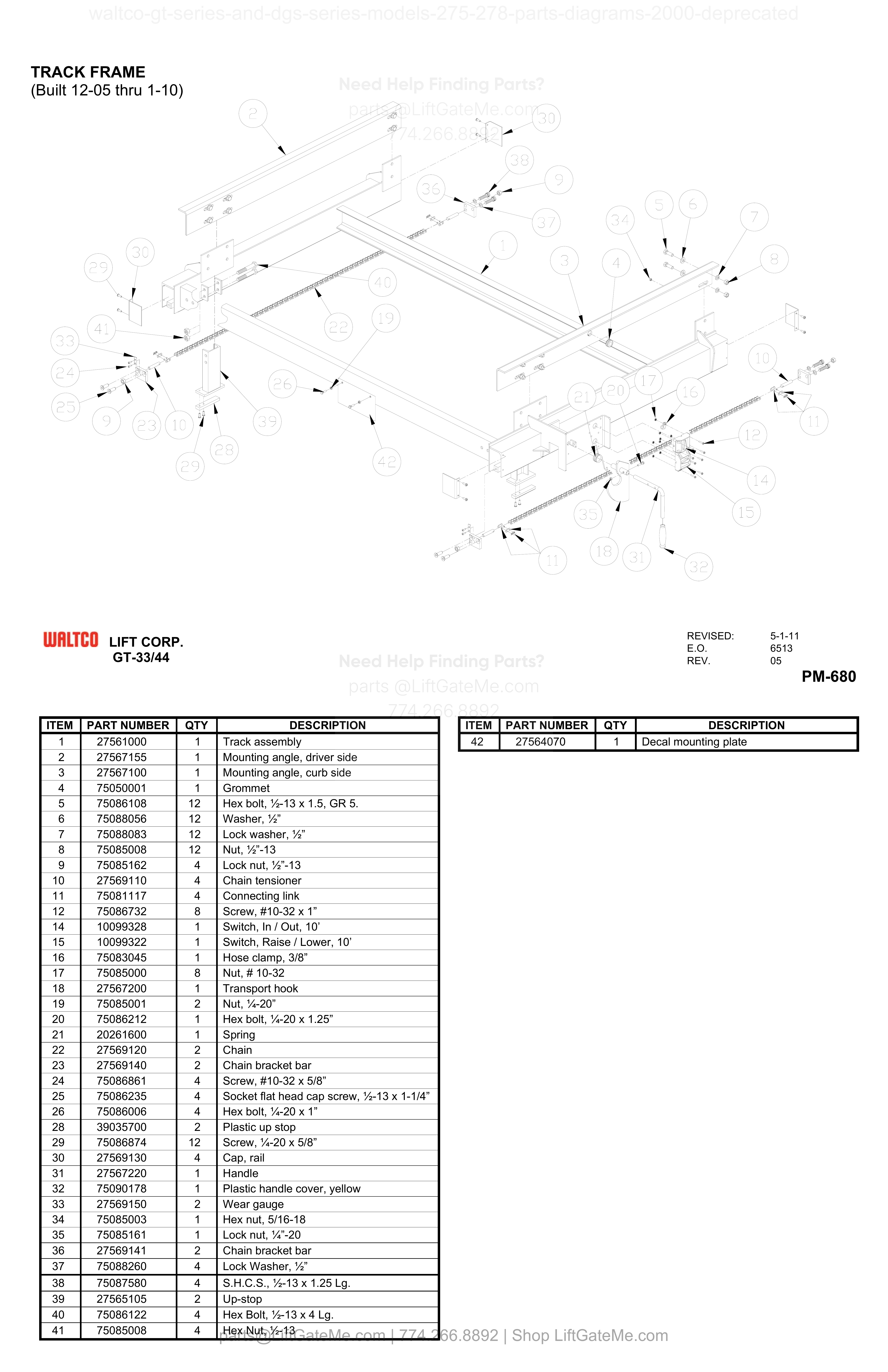 TRACK FRAME diagram