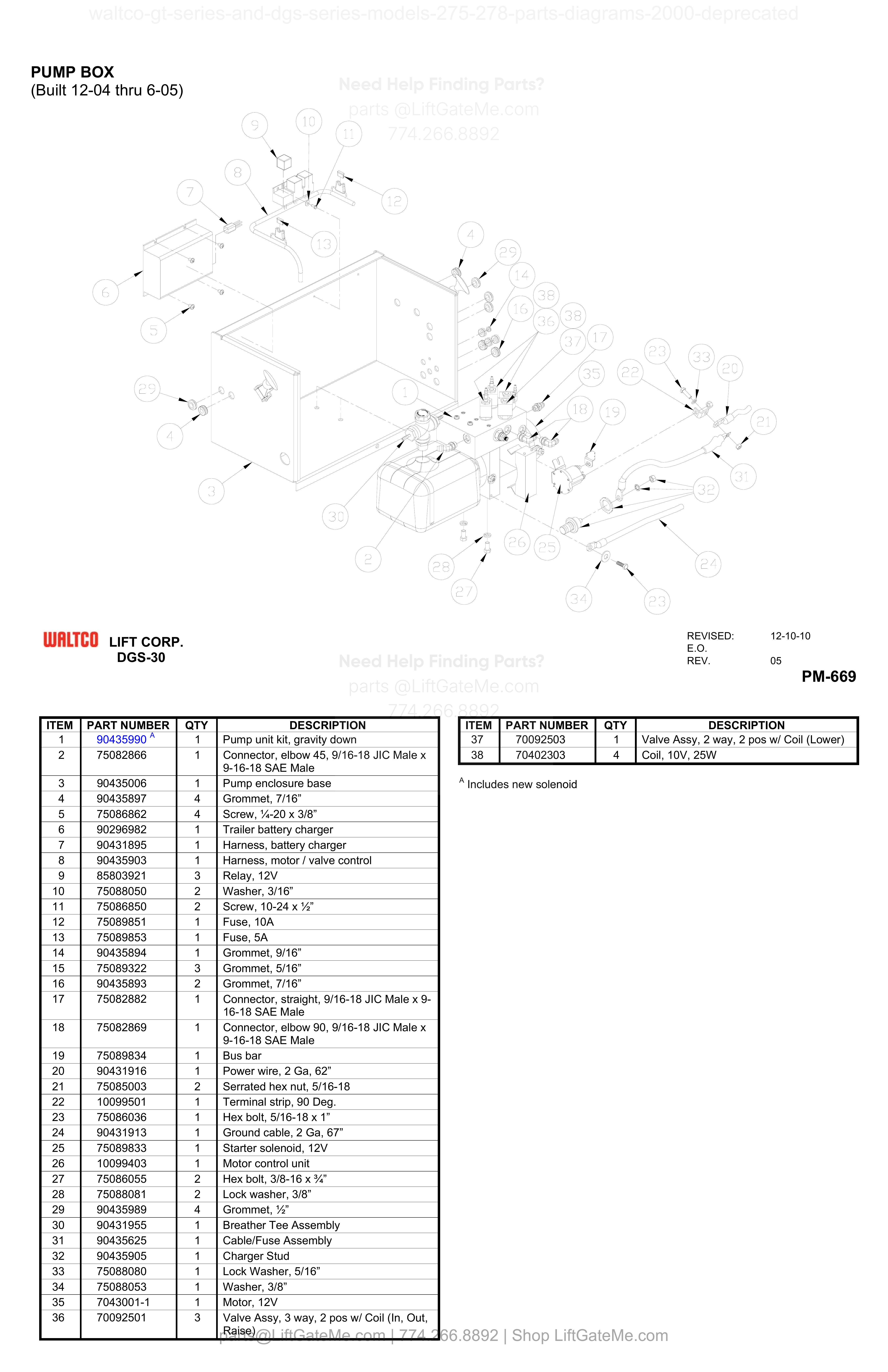 PUMP BOX diagram