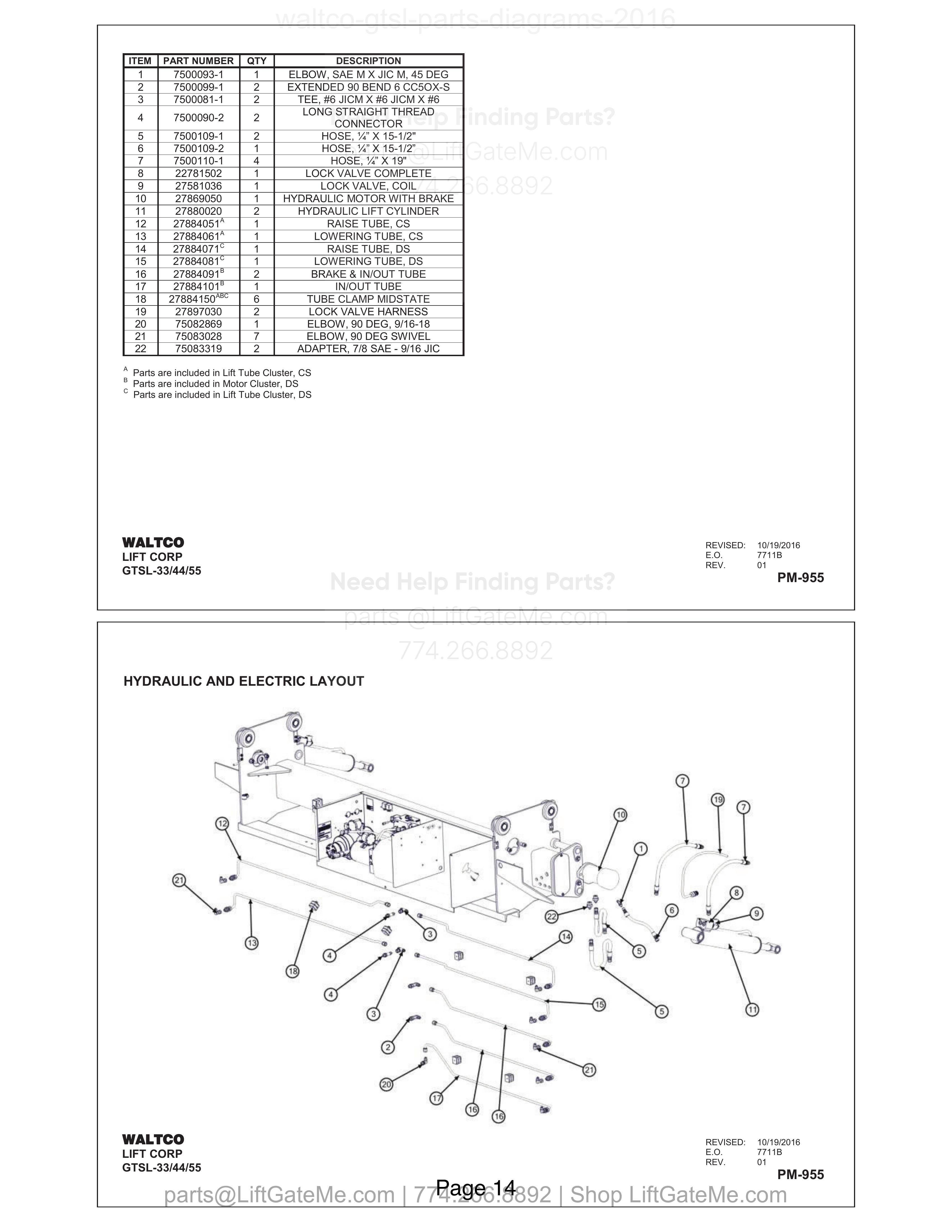 HYDRAULIC AND ELECTRIC LAYOUT diagram