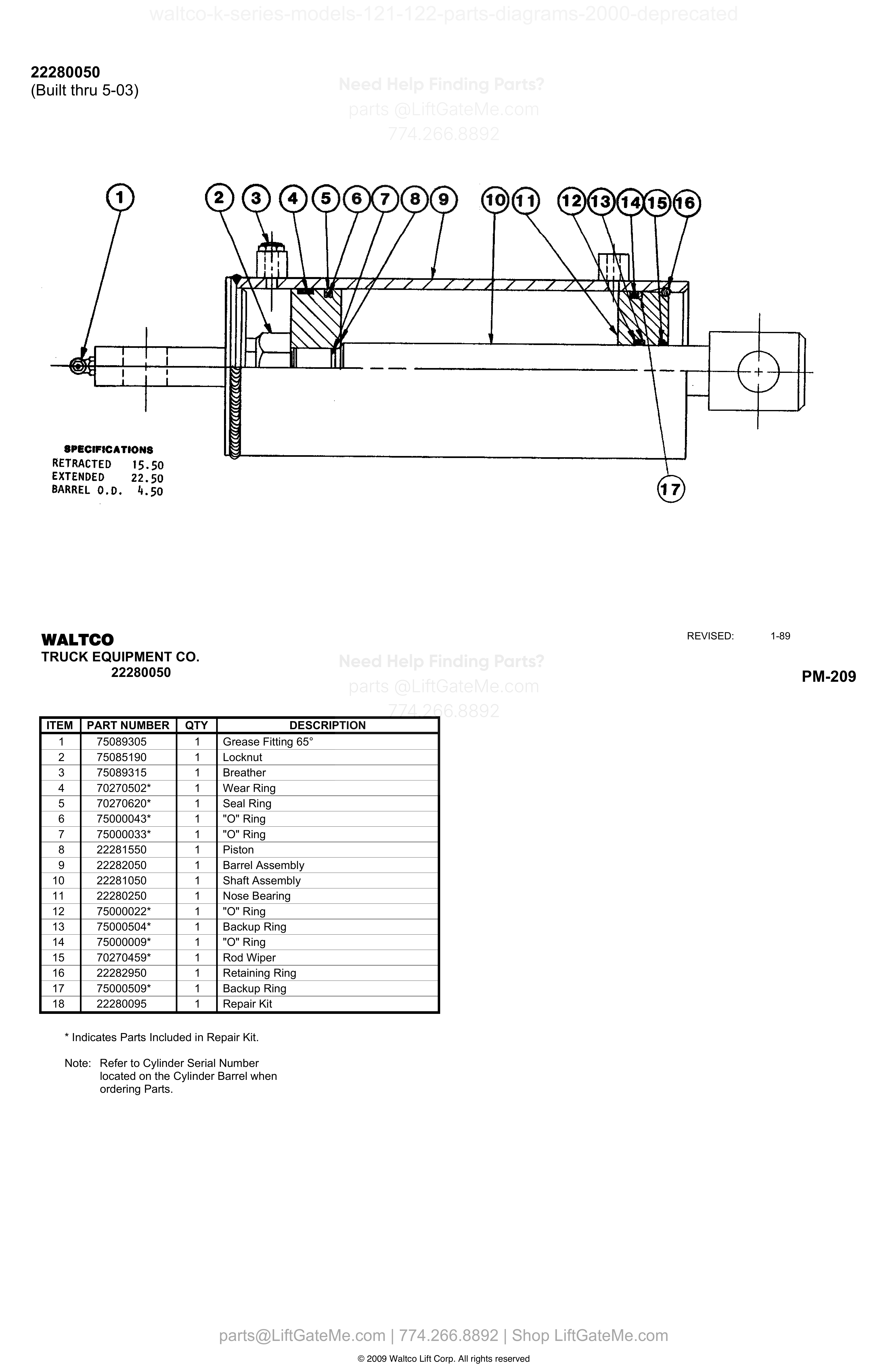 22280050 (Built thru 5-03) diagram