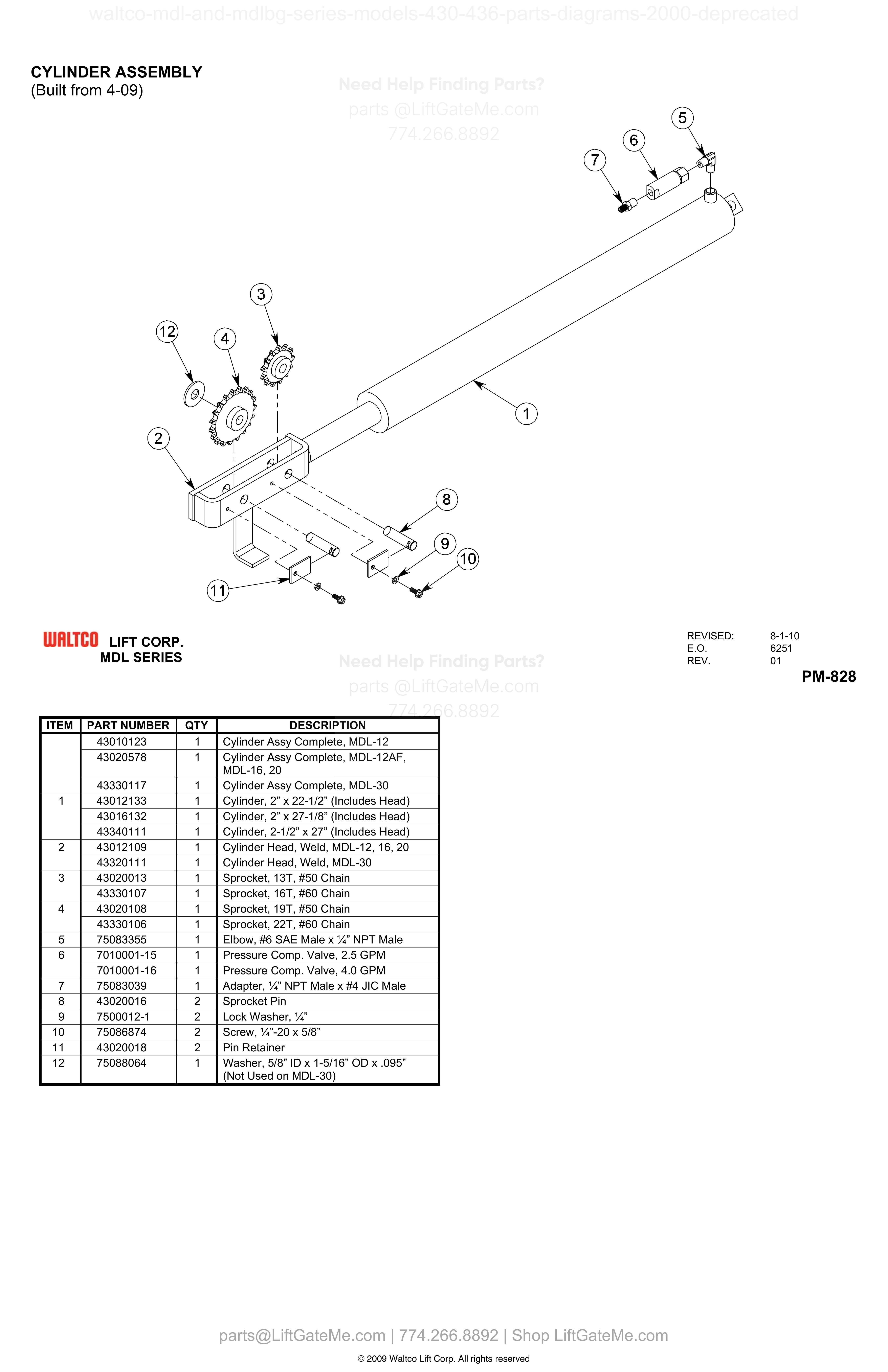 CYLINDER ASSEMBLY diagram
