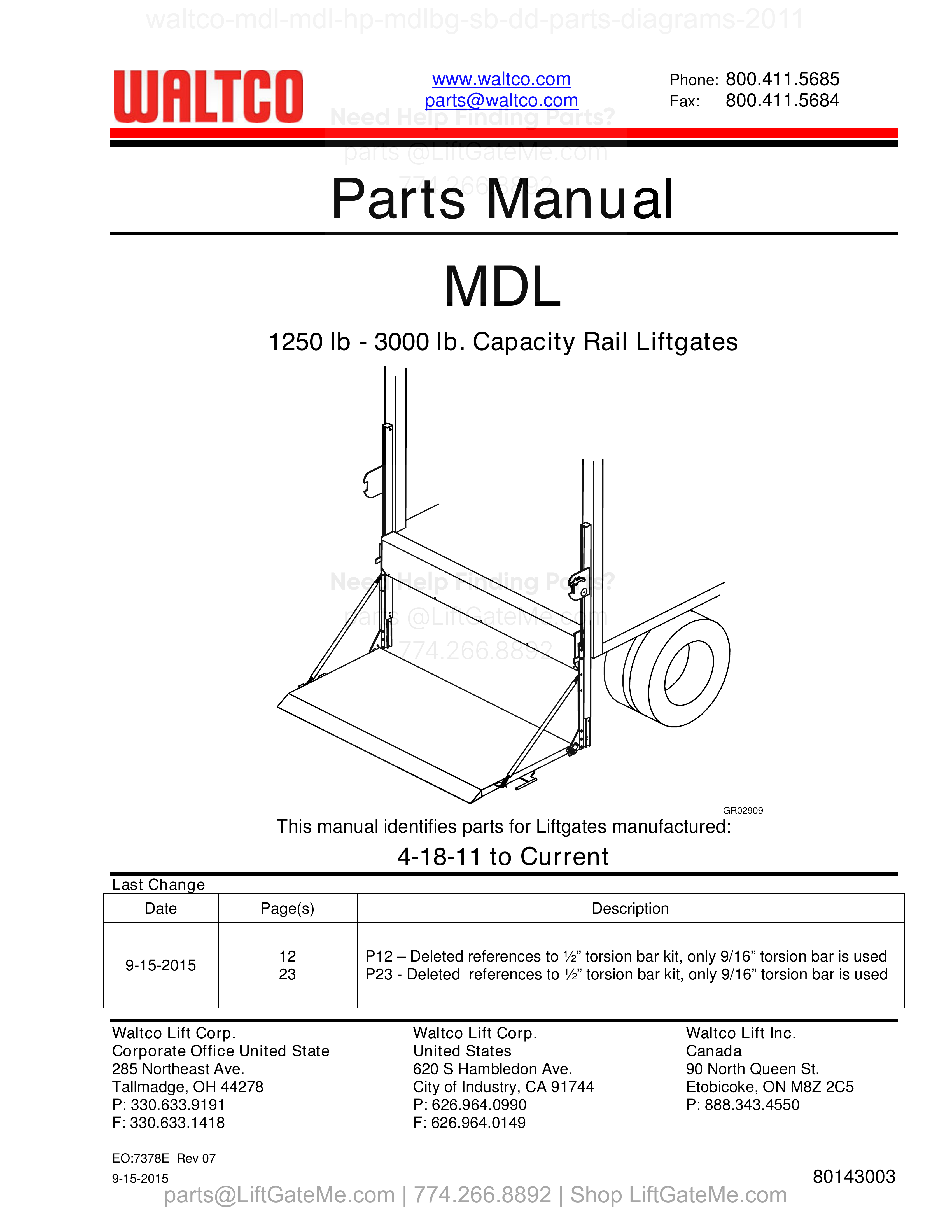 OEM manual reference cover