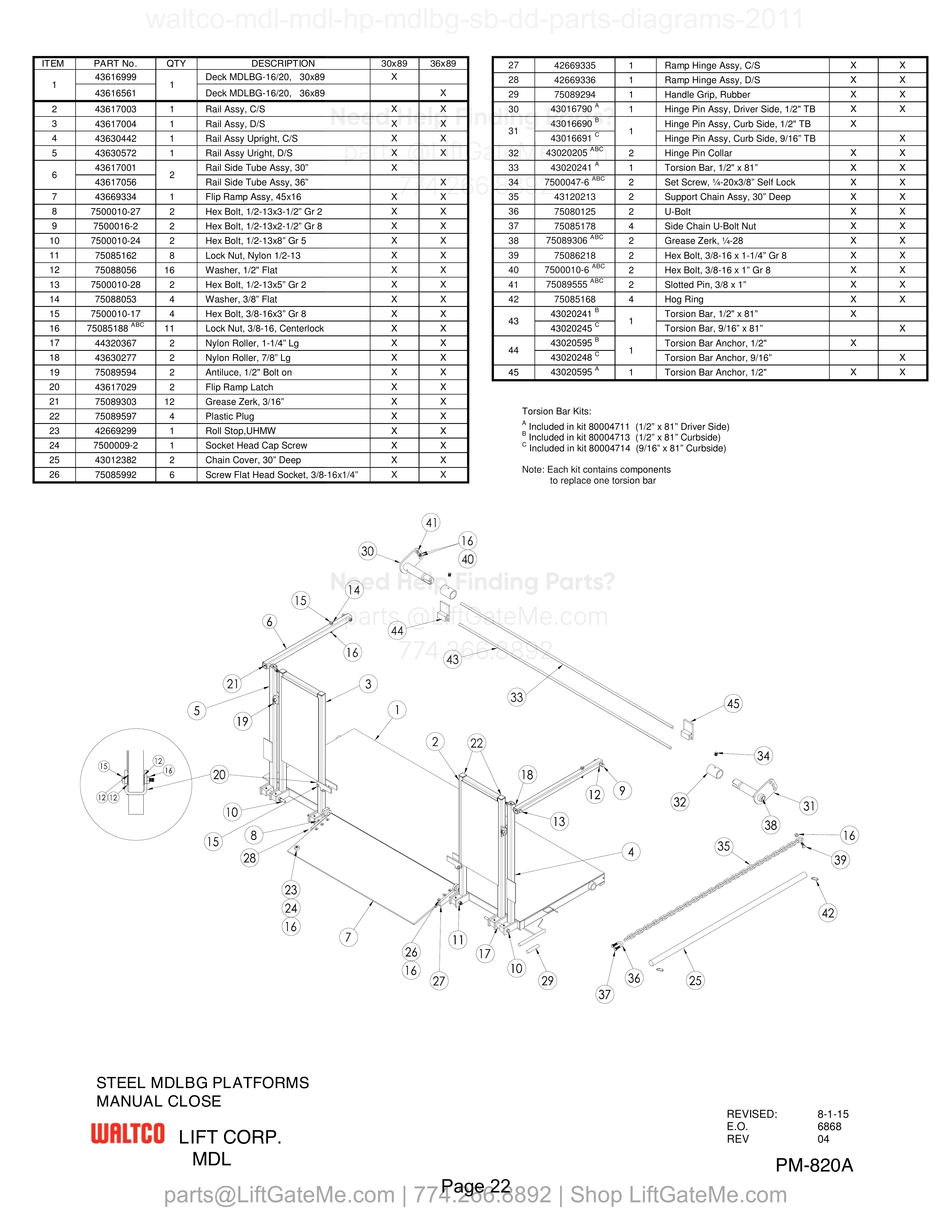 STEEL MDLBG PLATFORMS diagram