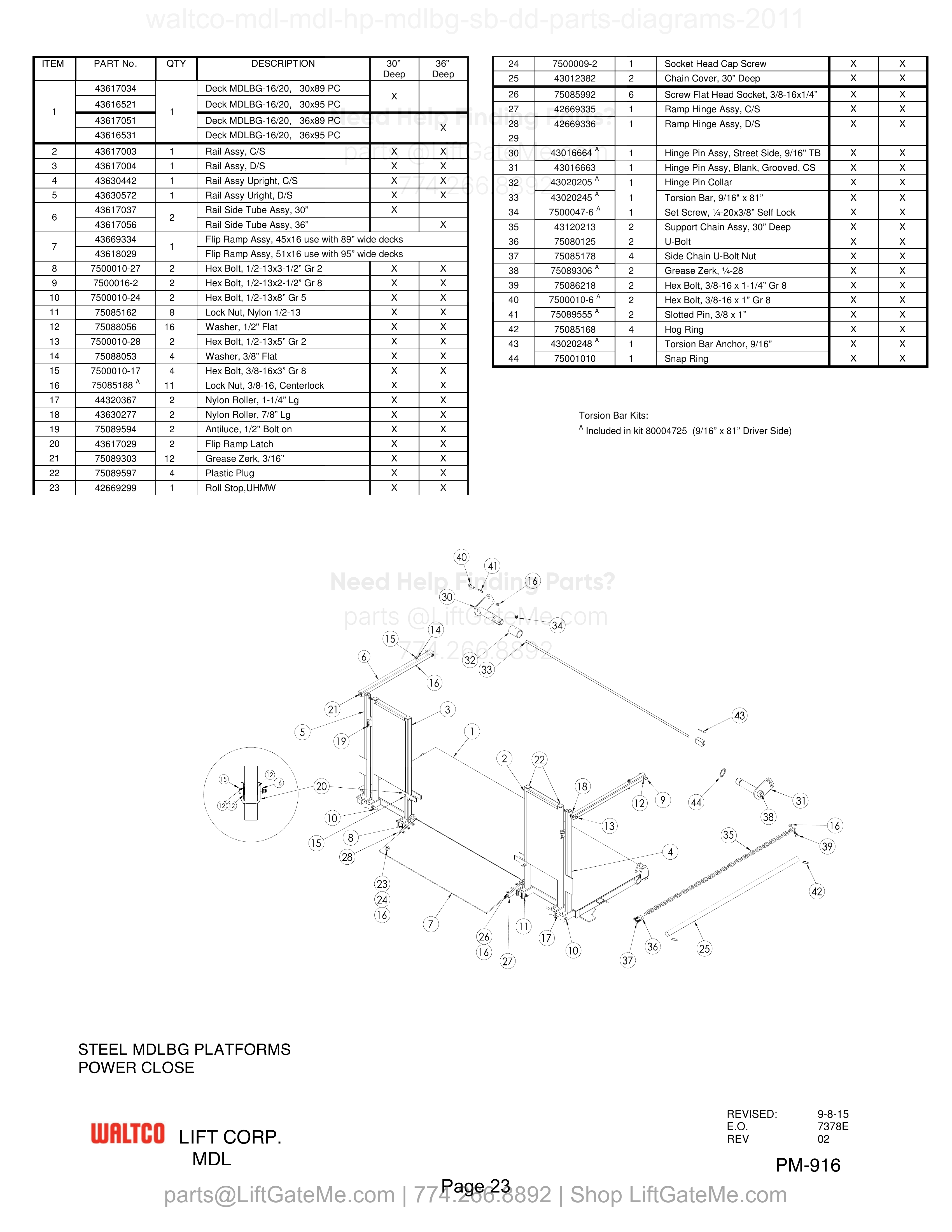 STEEL MDLBG PLATFORMS diagram