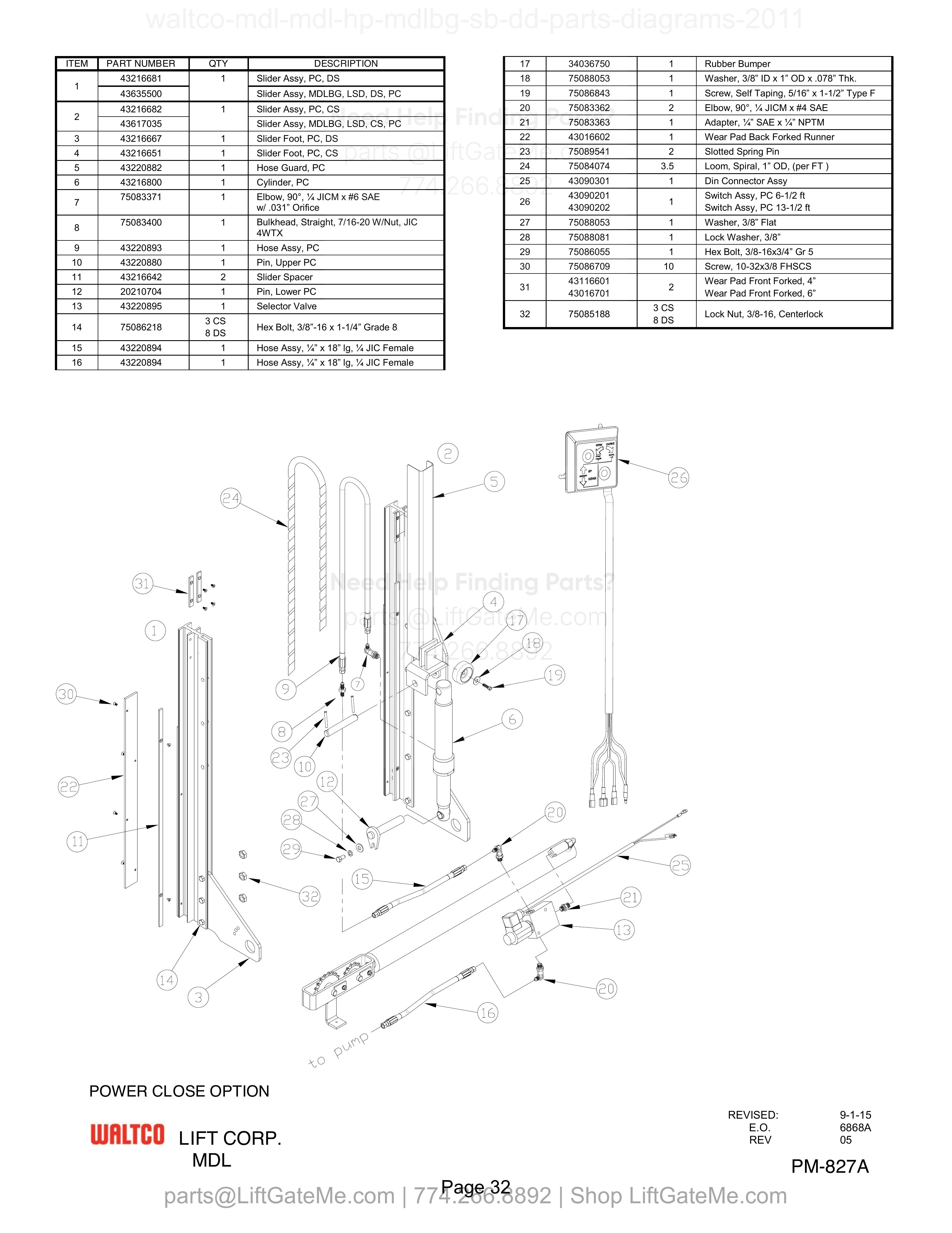 POWER CLOSE OPTION diagram