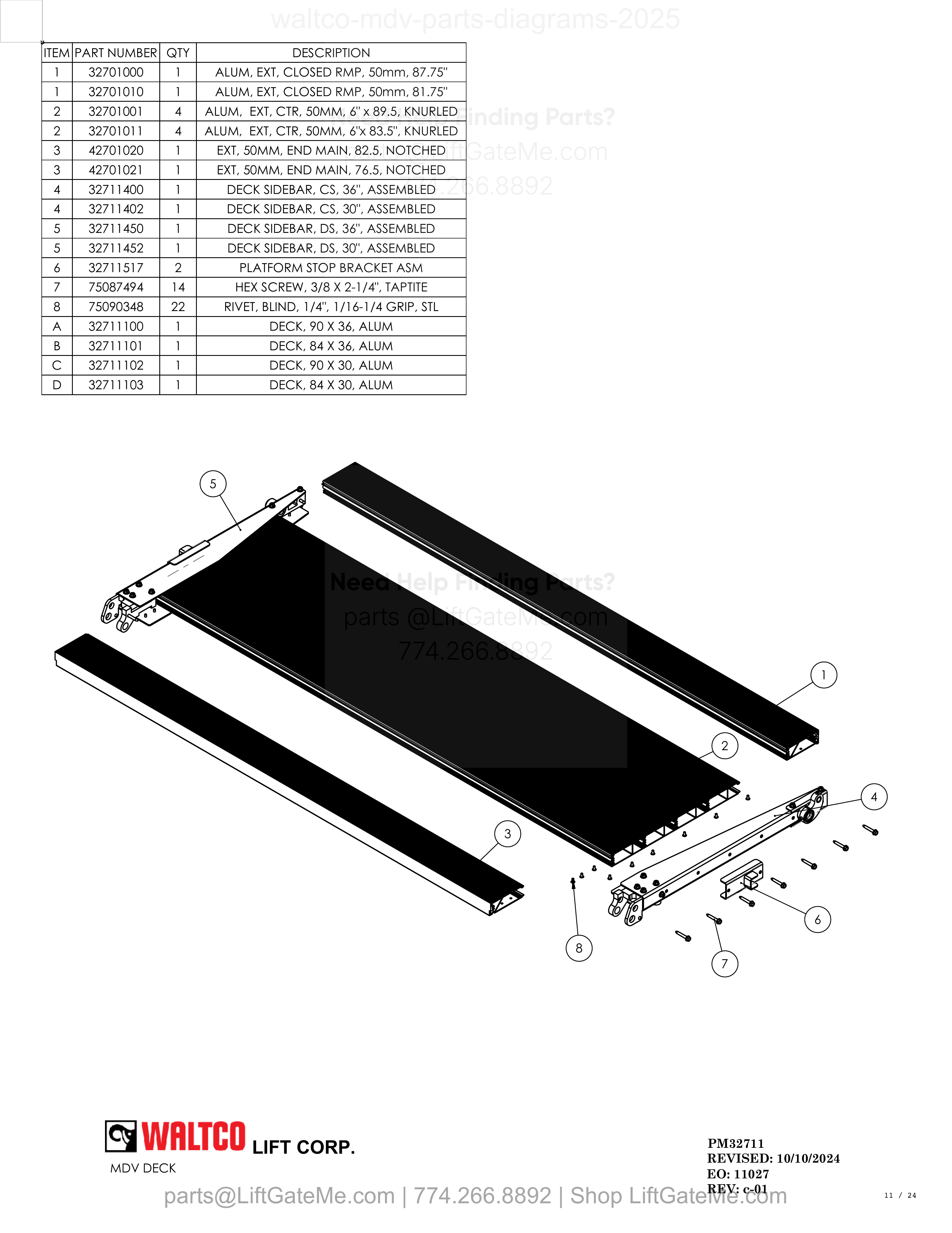 MDV DECK diagram