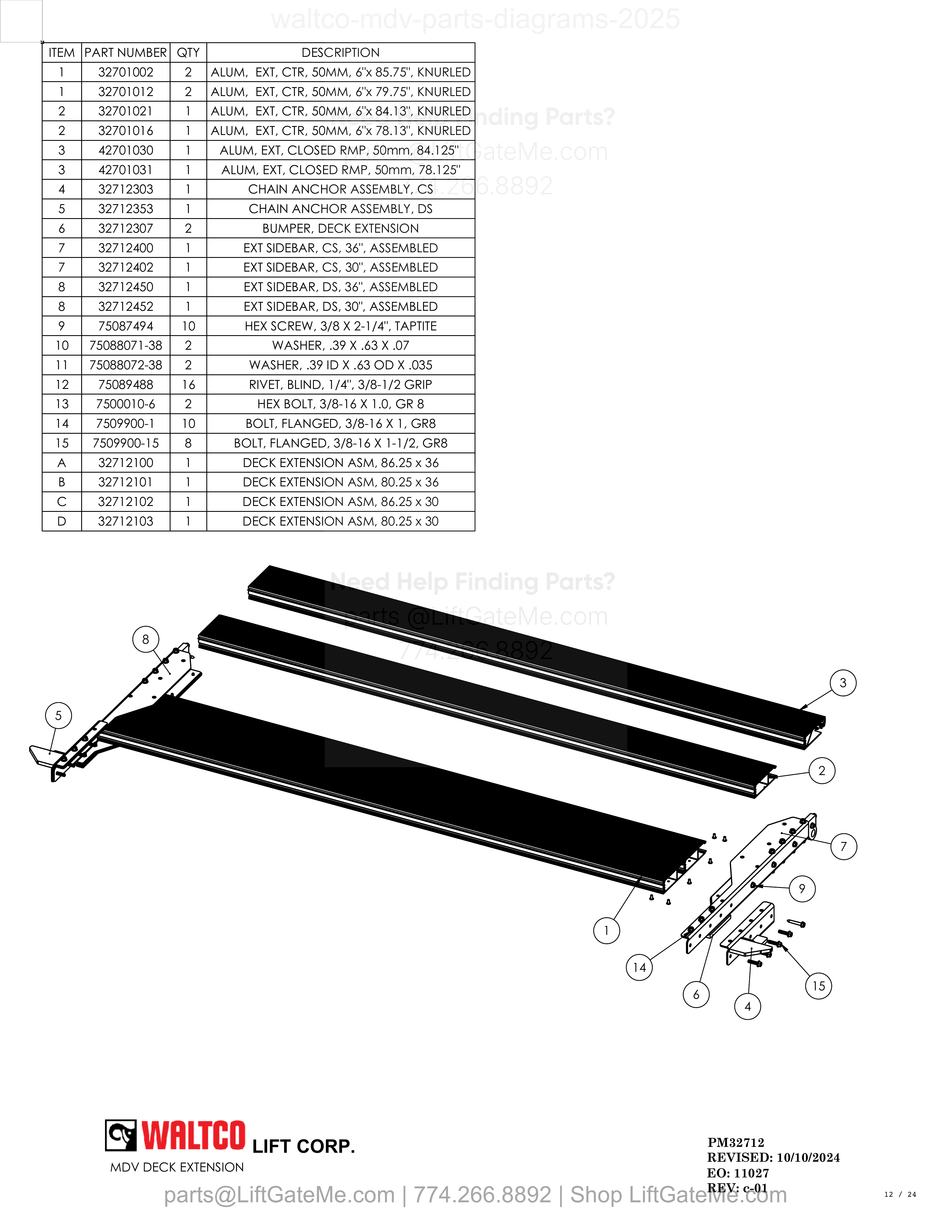 MDV DECK EXTENSION diagram