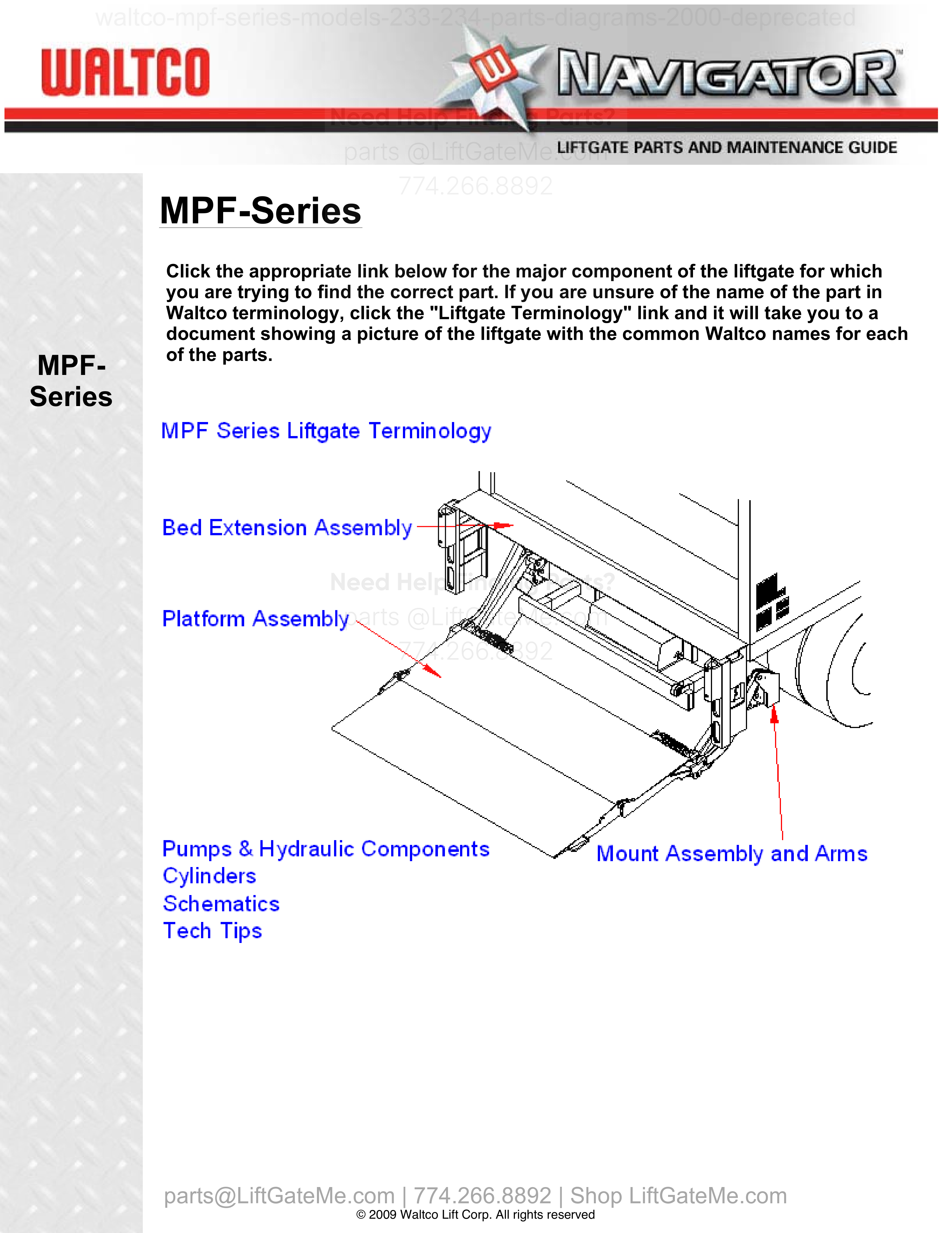 OEM manual reference cover