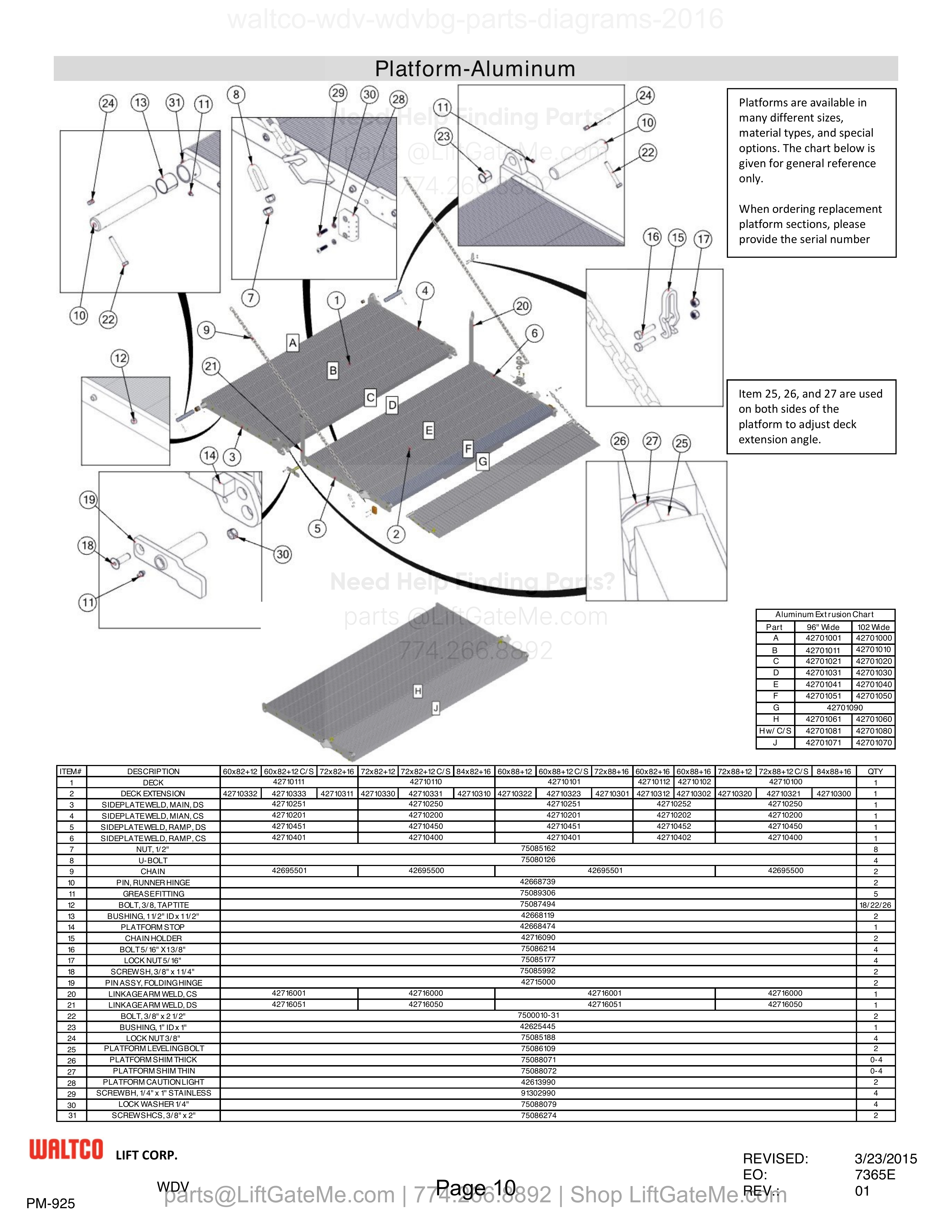 Platform-Aluminum diagram