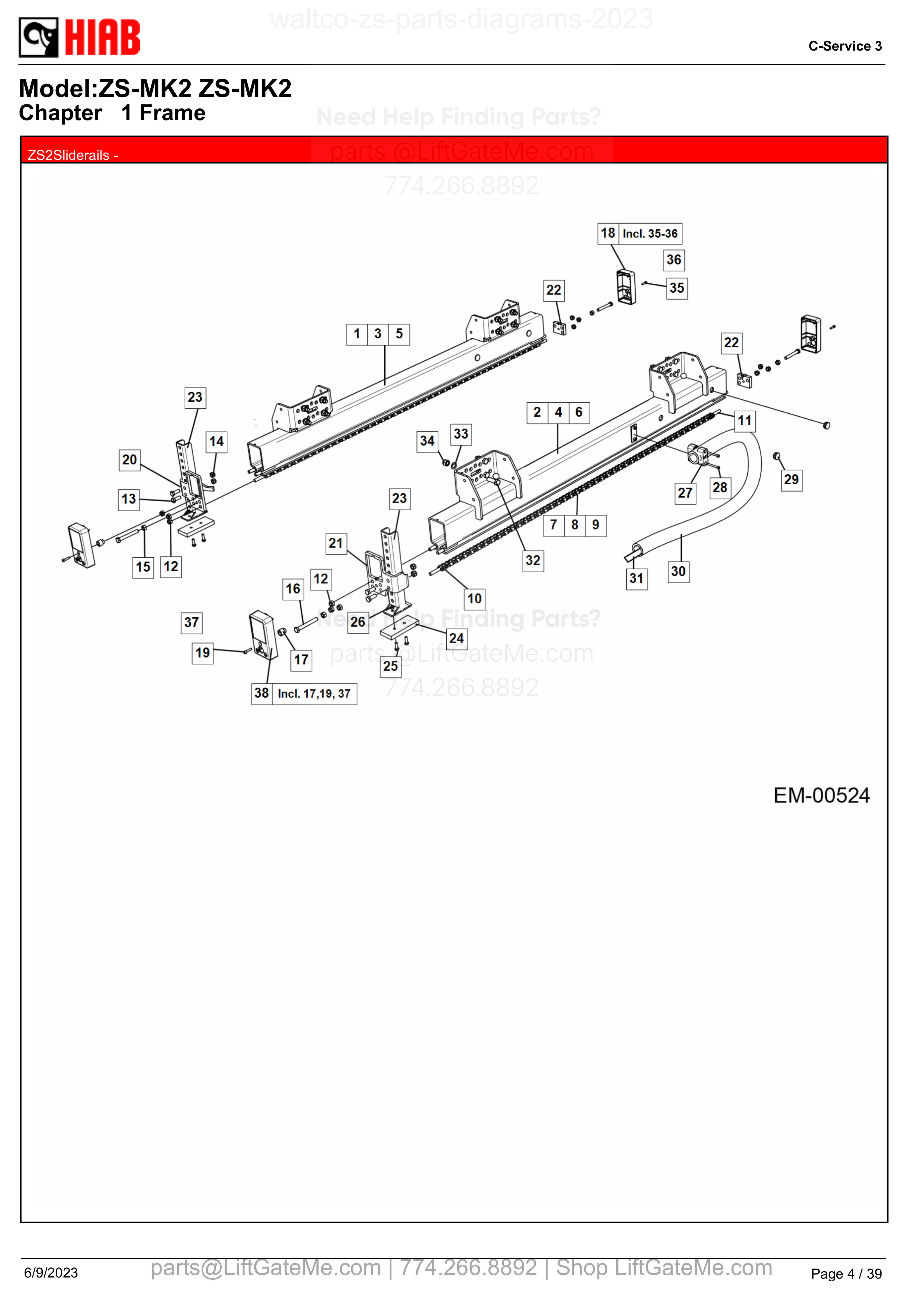 ZS2Sliderails - diagram