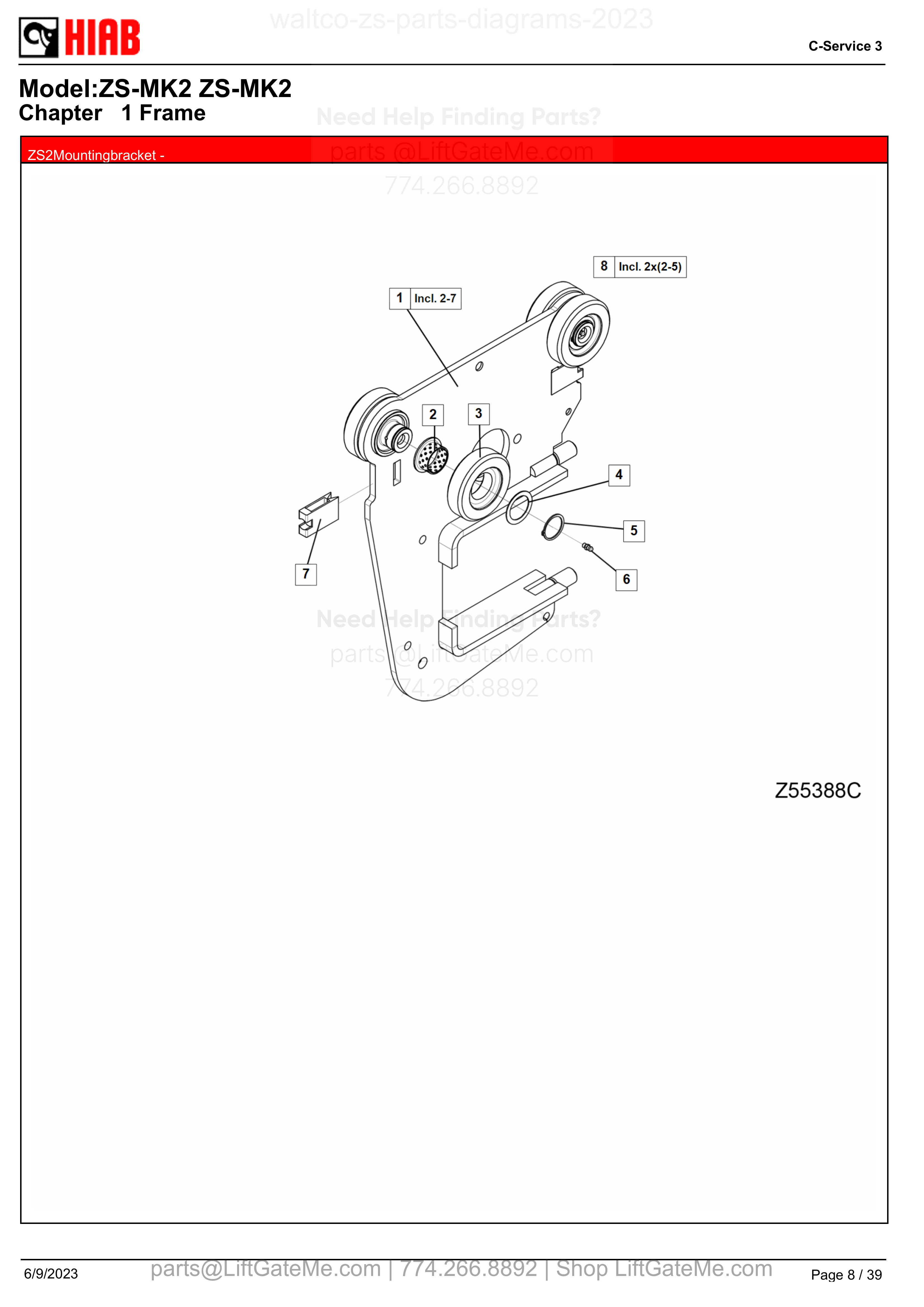 ZS2Mountingbracket - diagram
