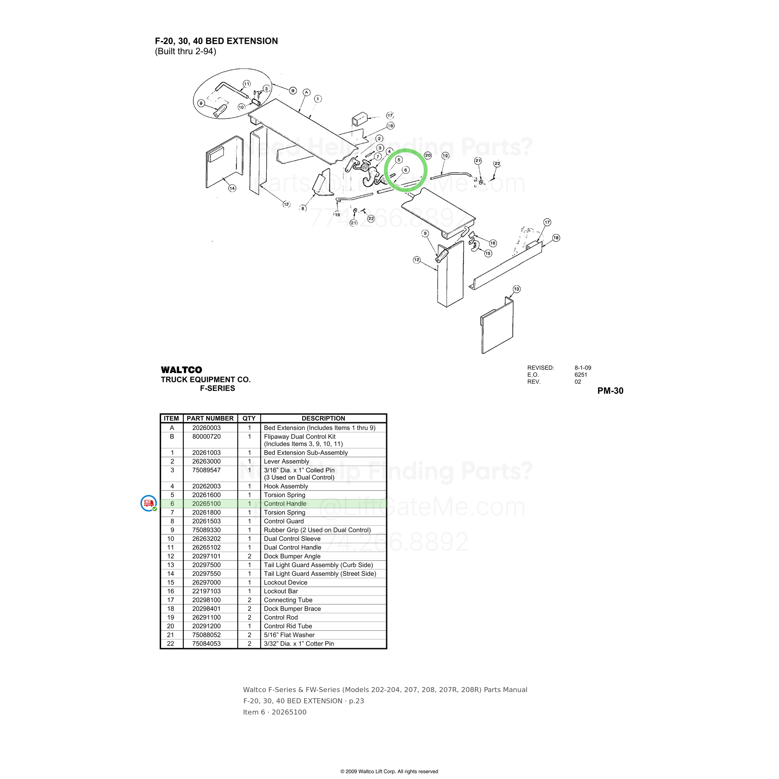 Waltco F-Series & FW-Series (Models 202-204, 207, 208, 207R, 208R)
