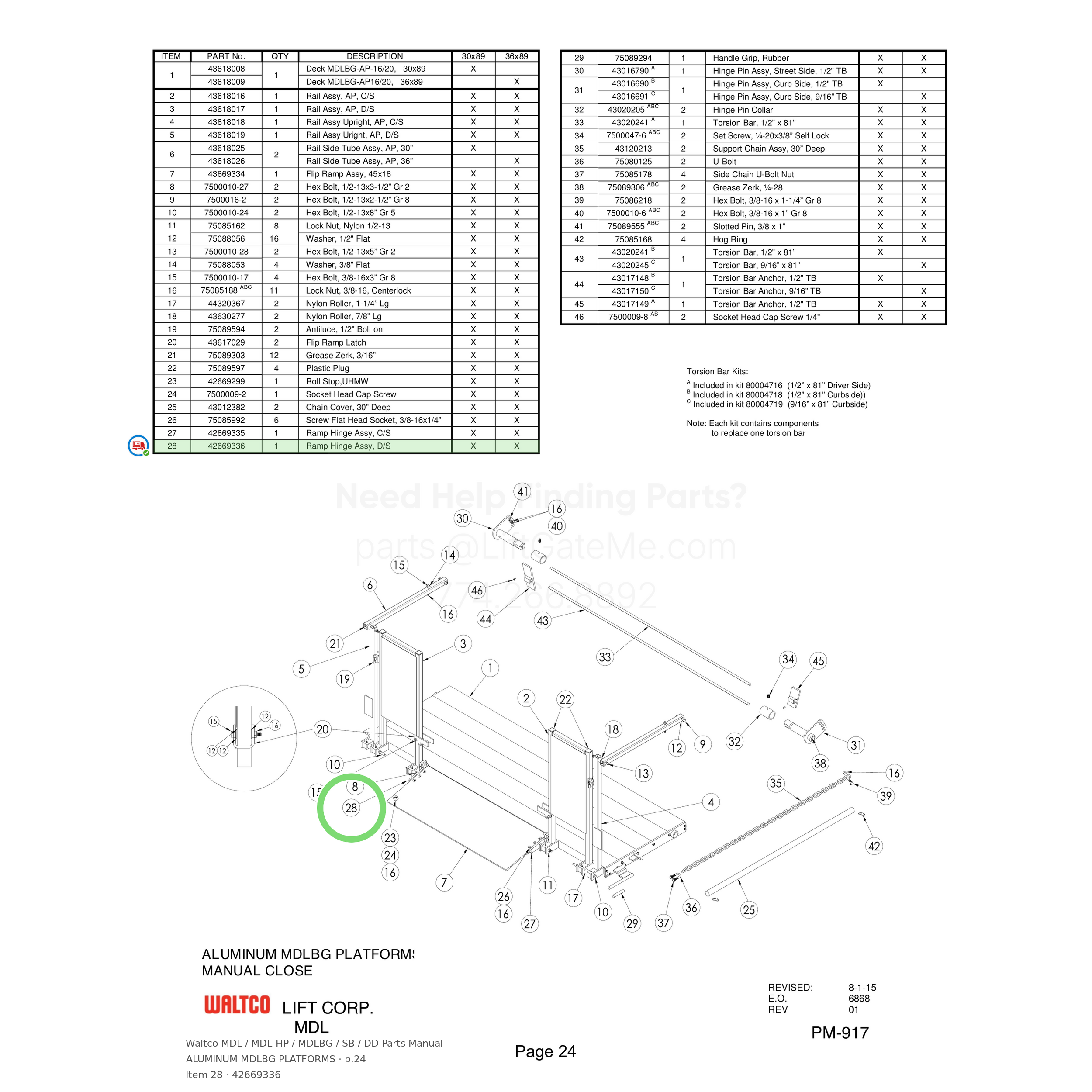 Waltco MDL / MDL-HP / MDLBG / SB / DD