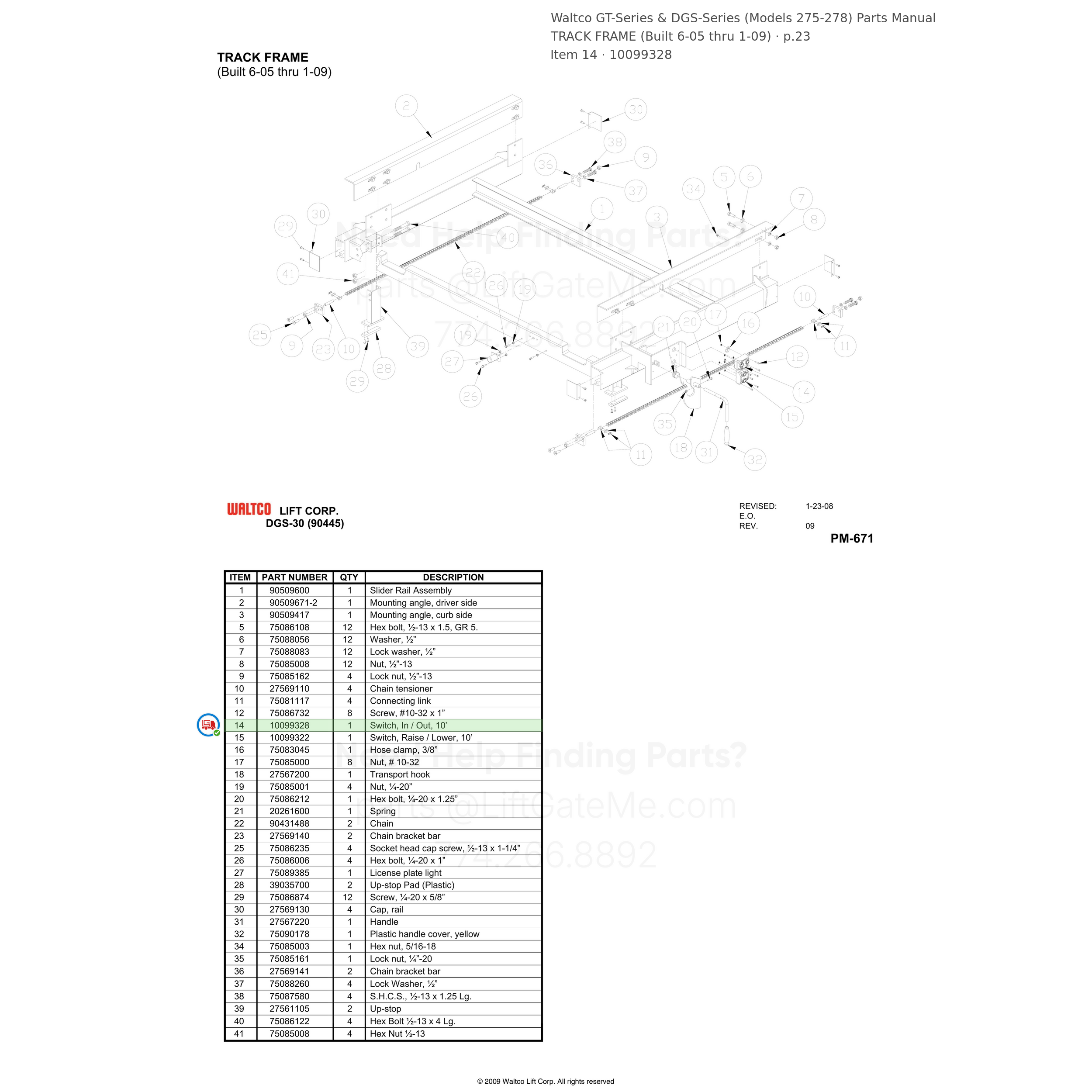 Waltco GT-Series & DGS-Series (Models 275-278)