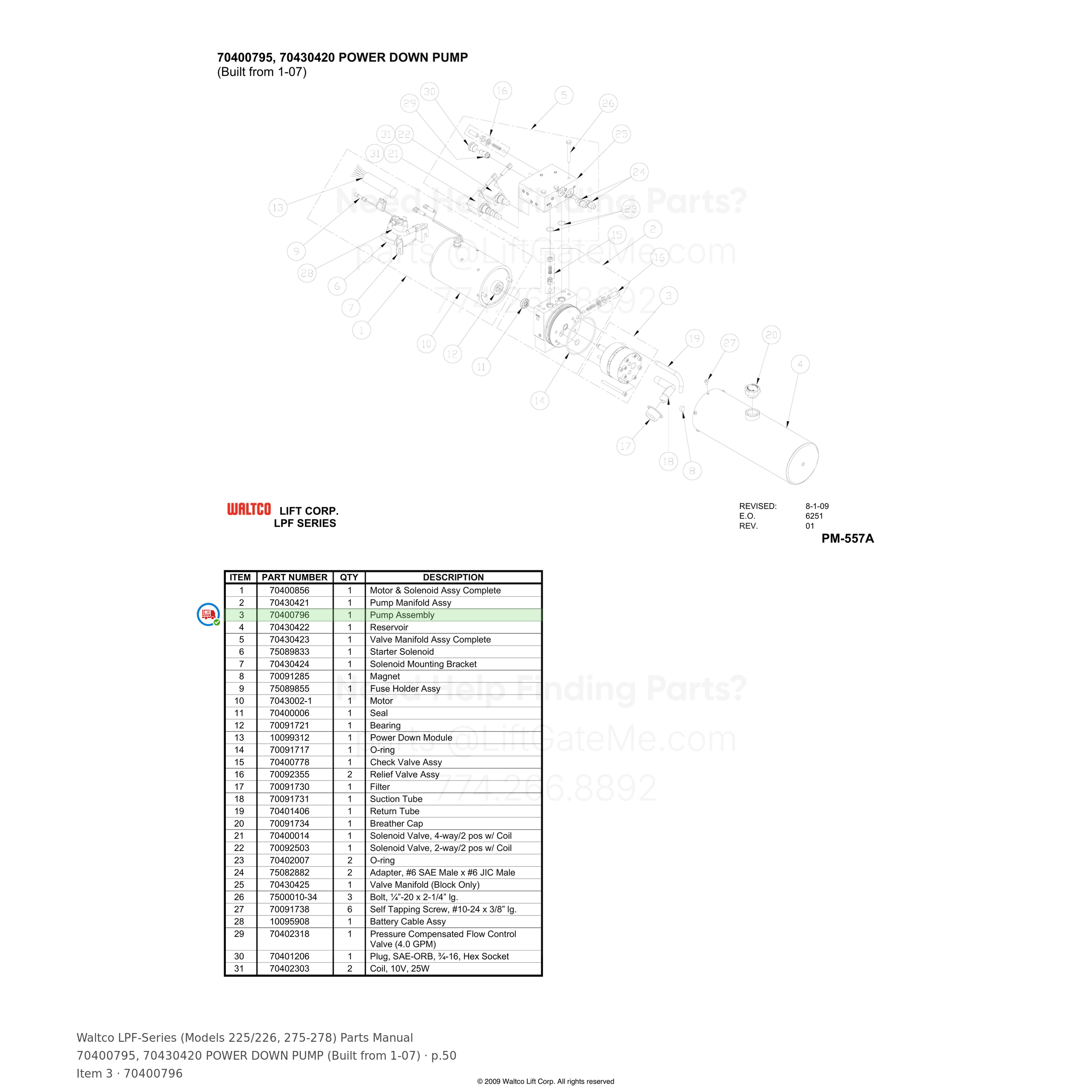 Waltco LPF-Series (Models 225/226, 275-278)