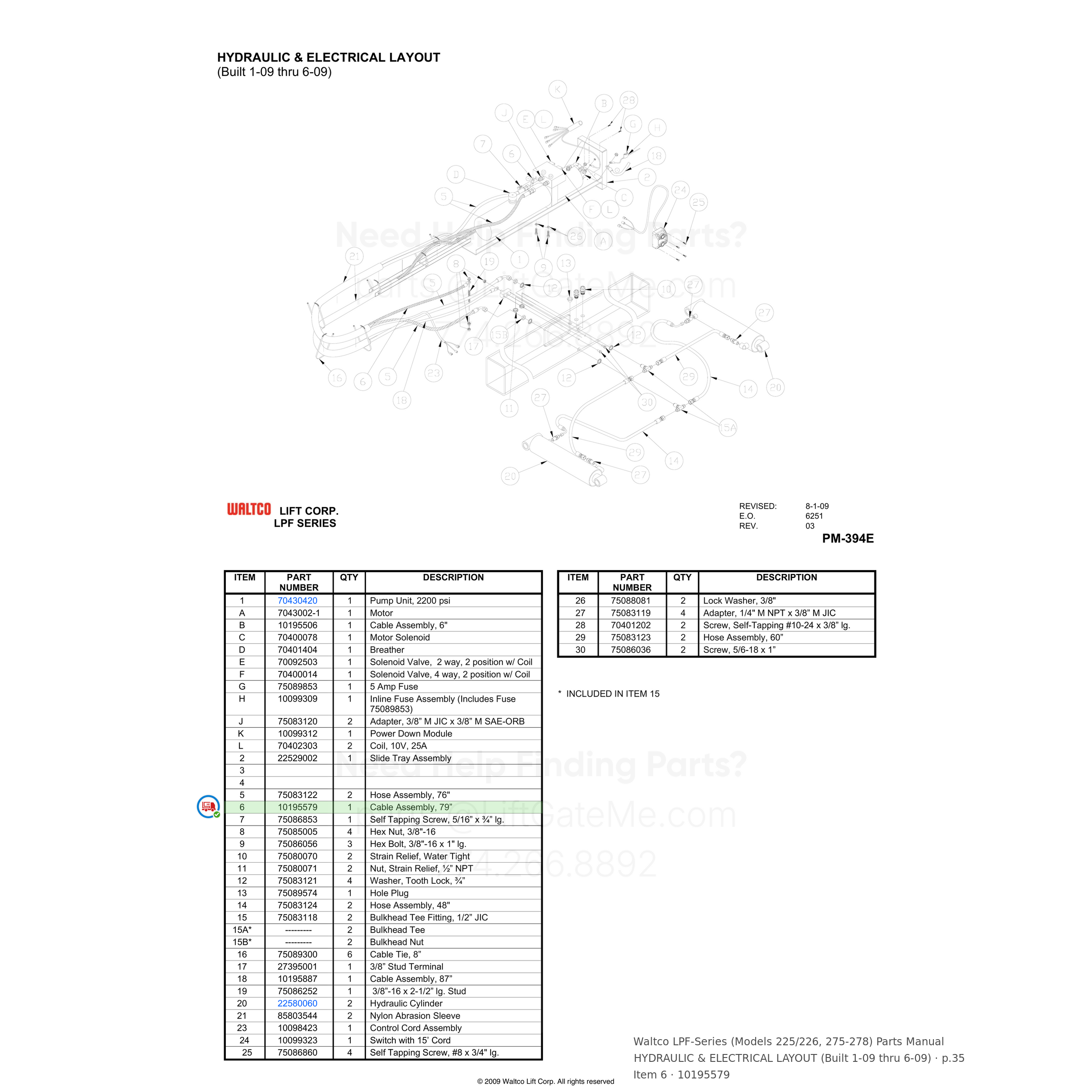 Waltco LPF-Series (Models 225/226, 275-278)