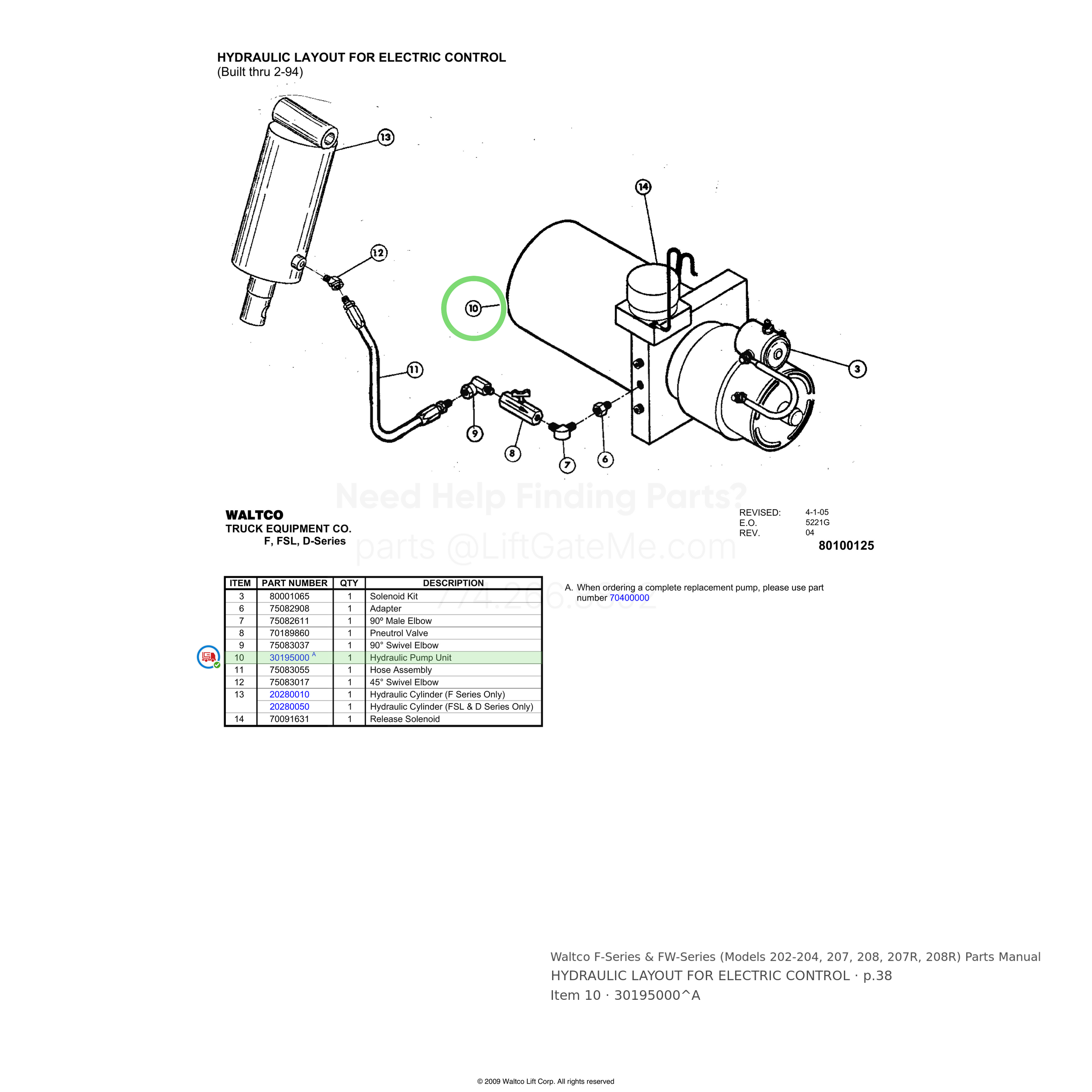 Waltco F-Series & FW-Series (Models 202-204, 207, 208, 207R, 208R)