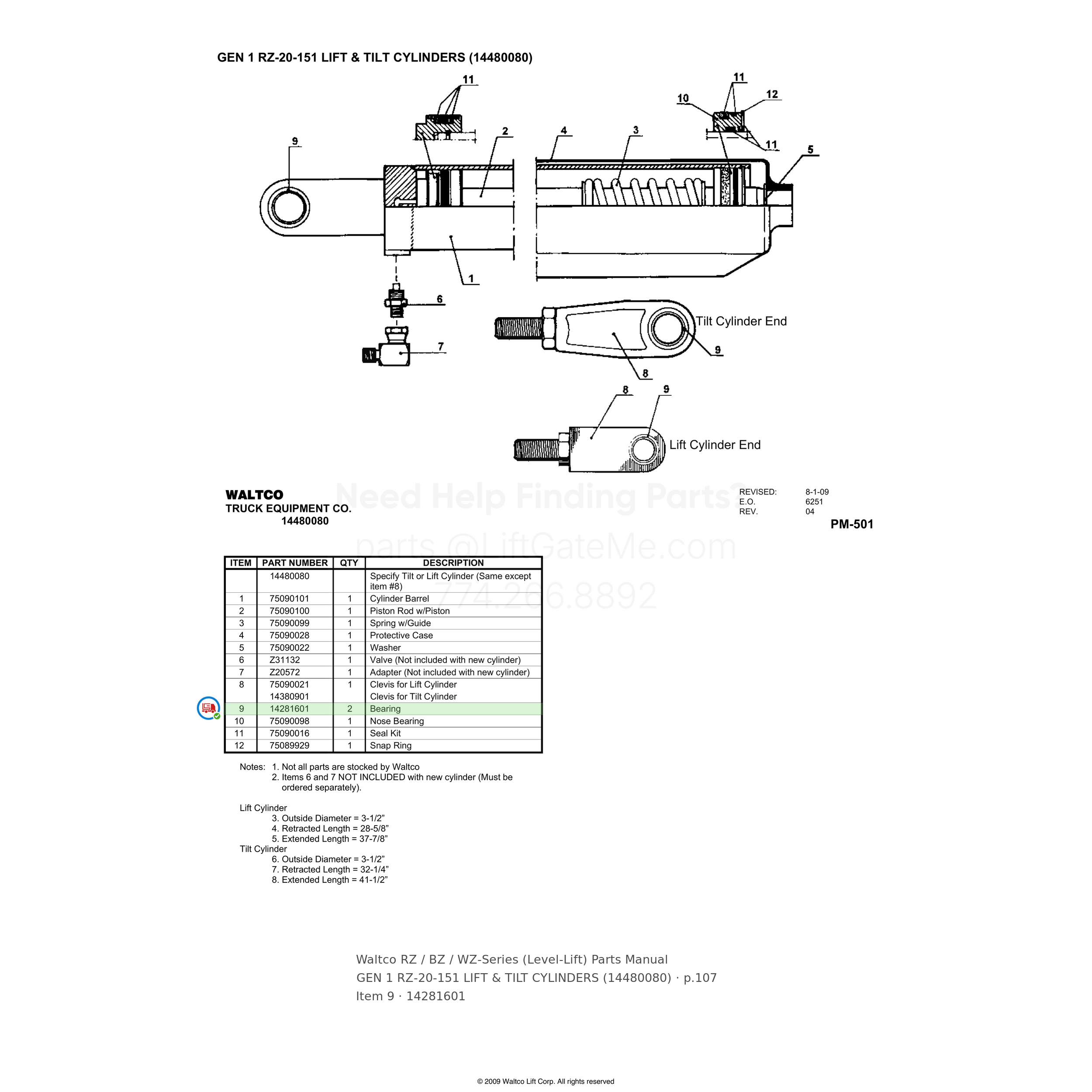 Waltco RZ / BZ / WZ-Series (Level-Lift)