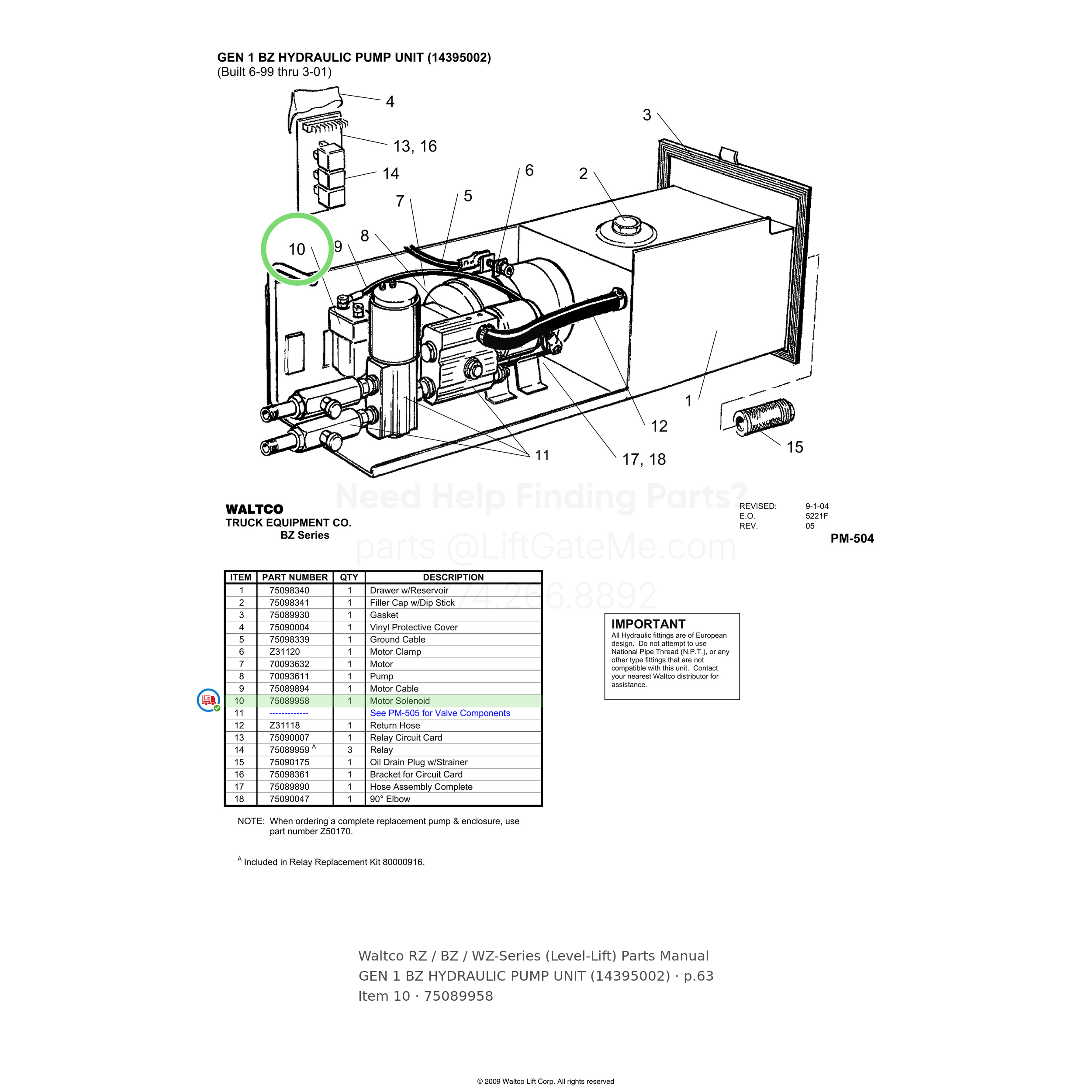 Waltco RZ / BZ / WZ-Series (Level-Lift)