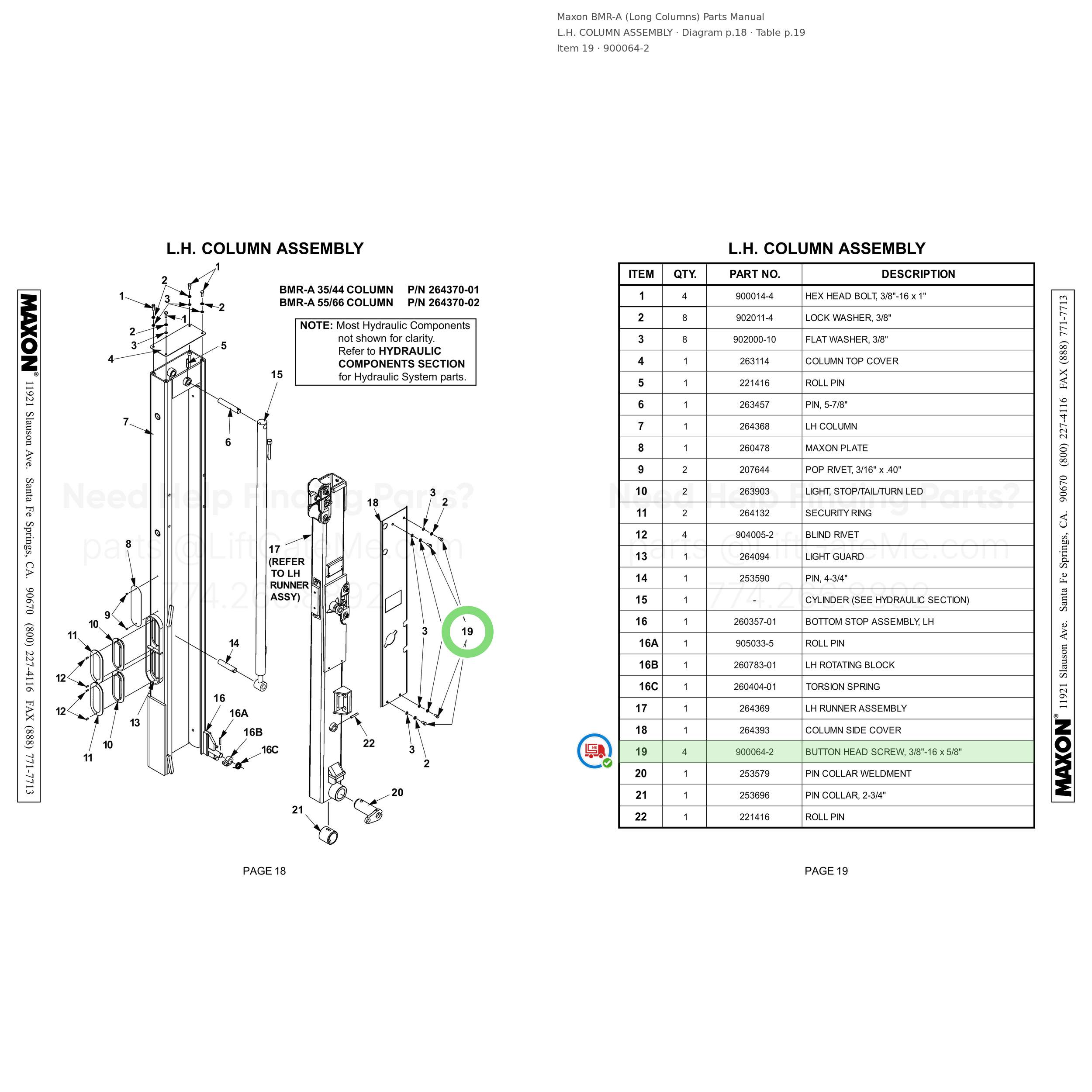 BMR-A (Long Columns)