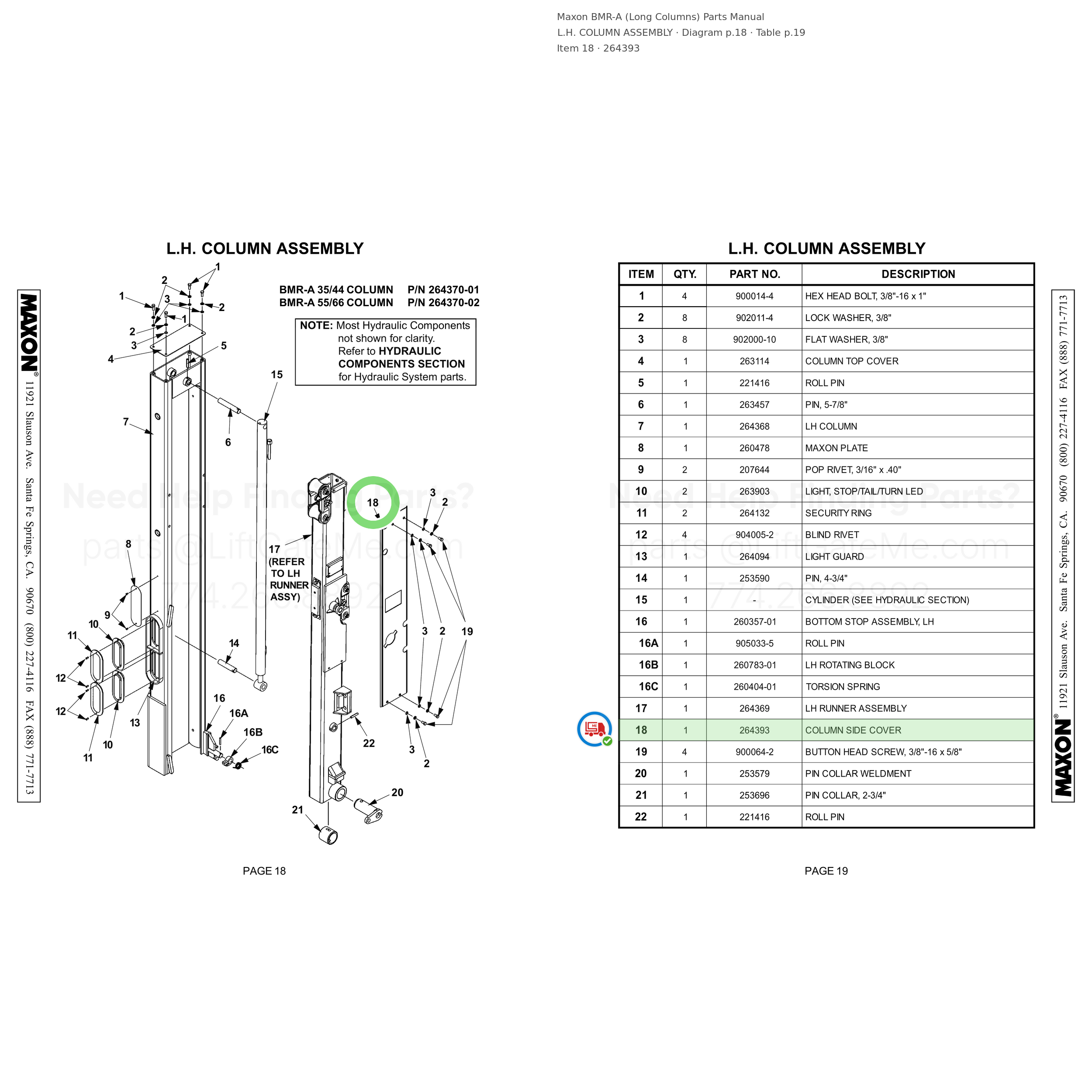 BMR-A (Long Columns)