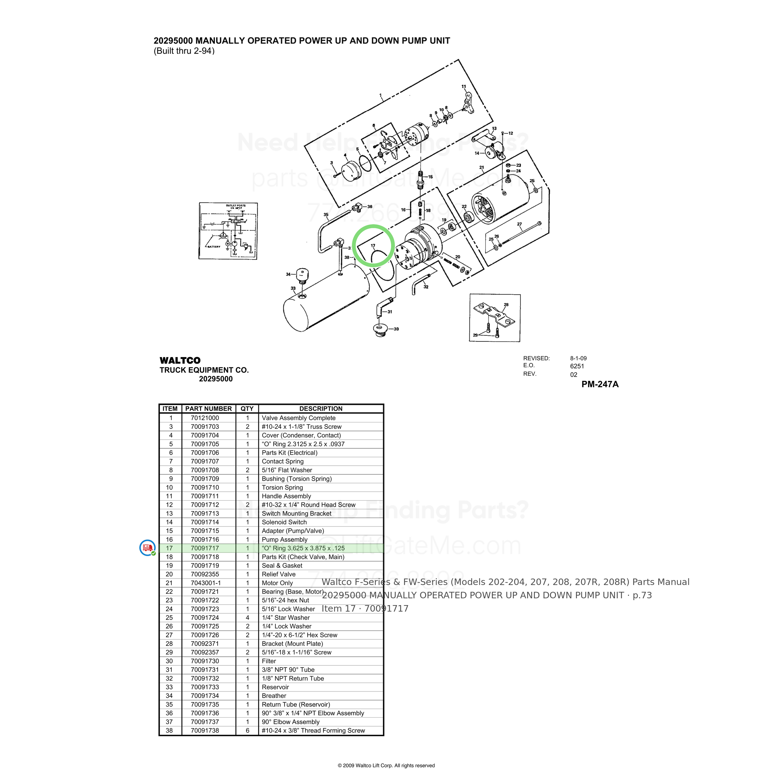 Waltco F-Series & FW-Series (Models 202-204, 207, 208, 207R, 208R)