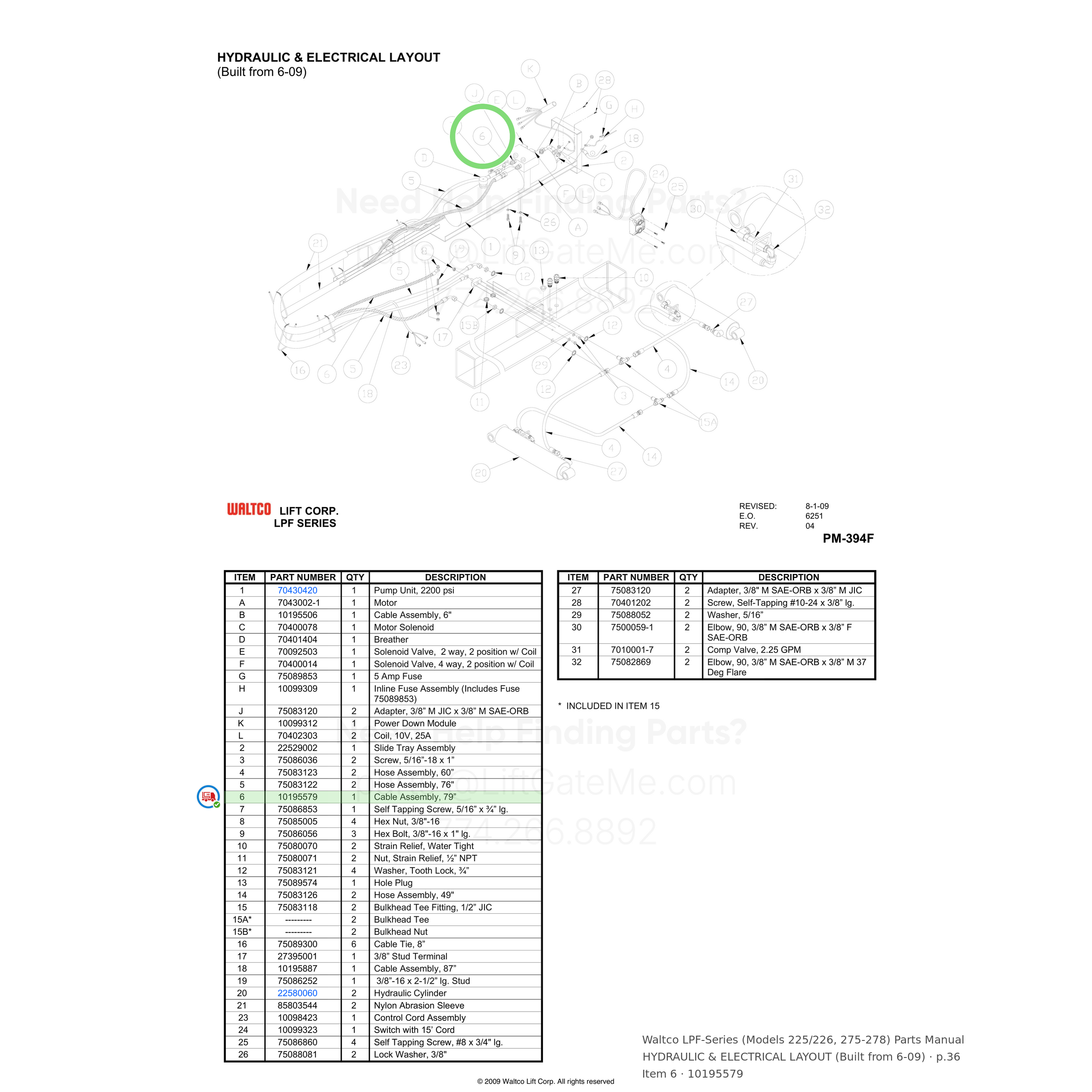 Waltco LPF-Series (Models 225/226, 275-278)