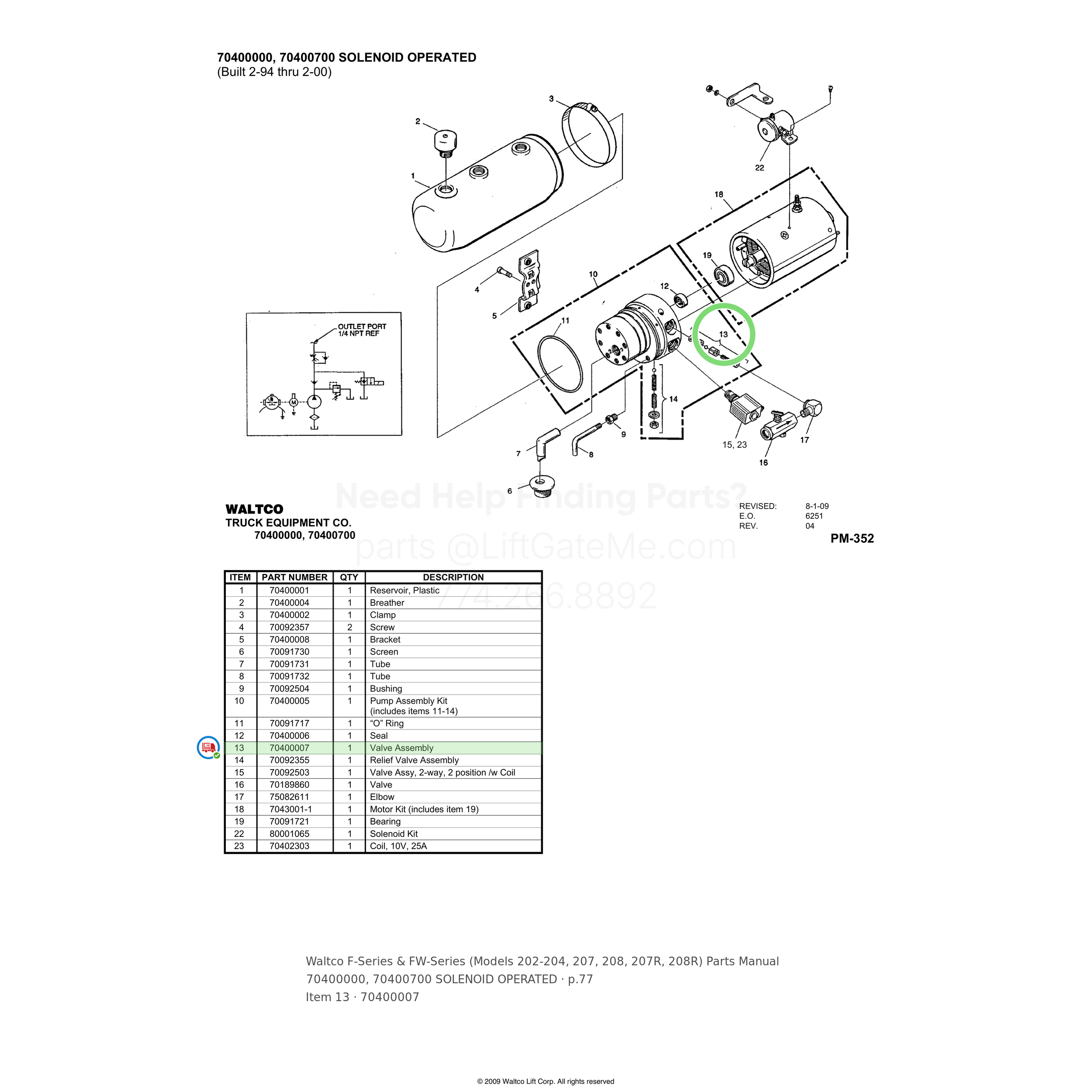 Waltco F-Series & FW-Series (Models 202-204, 207, 208, 207R, 208R)
