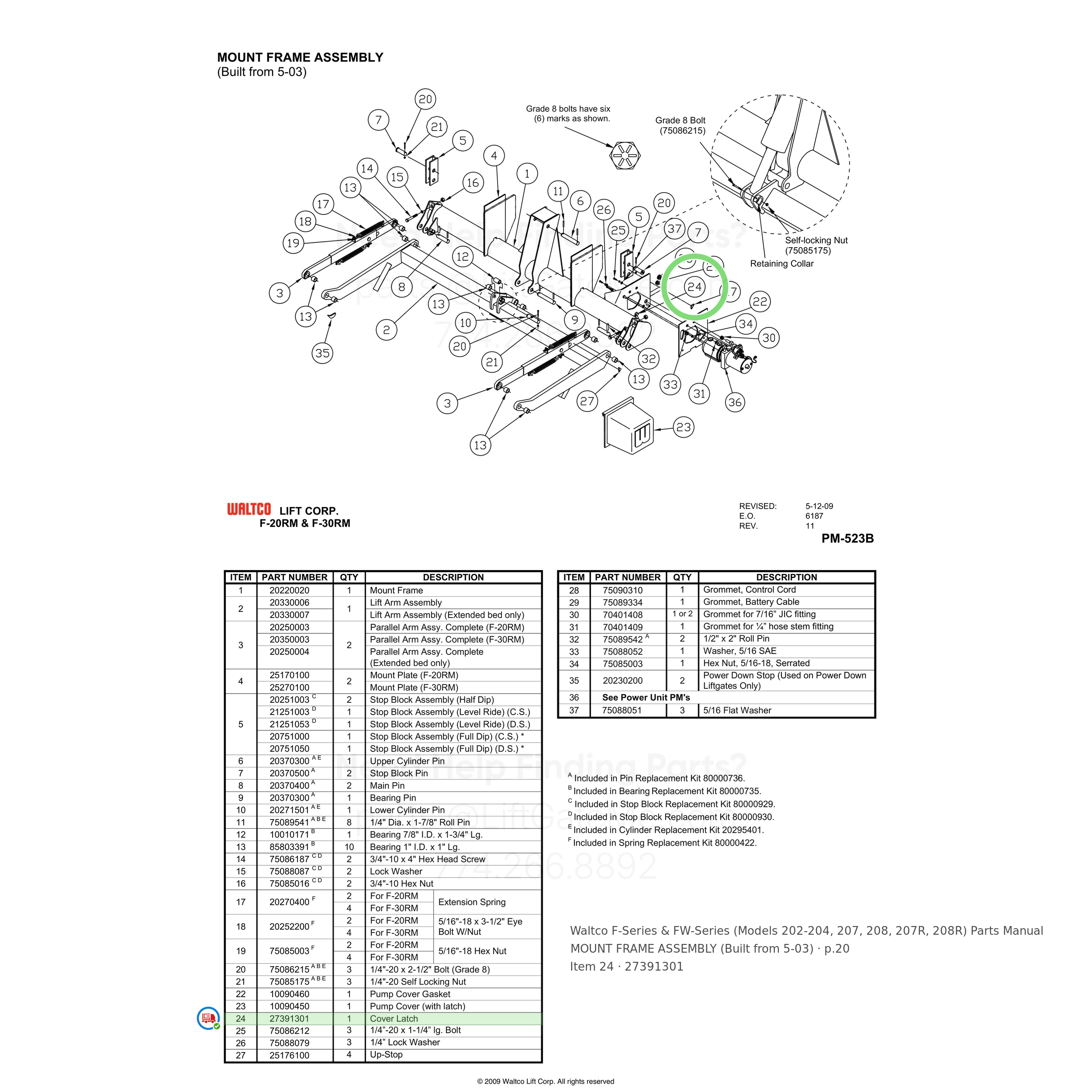 Waltco F-Series & FW-Series (Models 202-204, 207, 208, 207R, 208R)