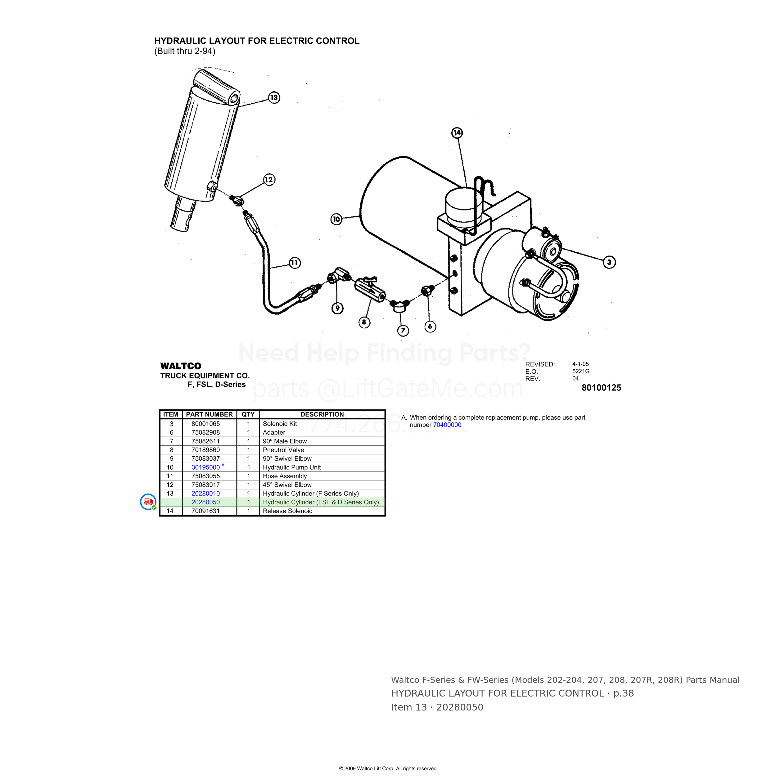 Waltco F-Series & FW-Series (Models 202-204, 207, 208, 207R, 208R)
