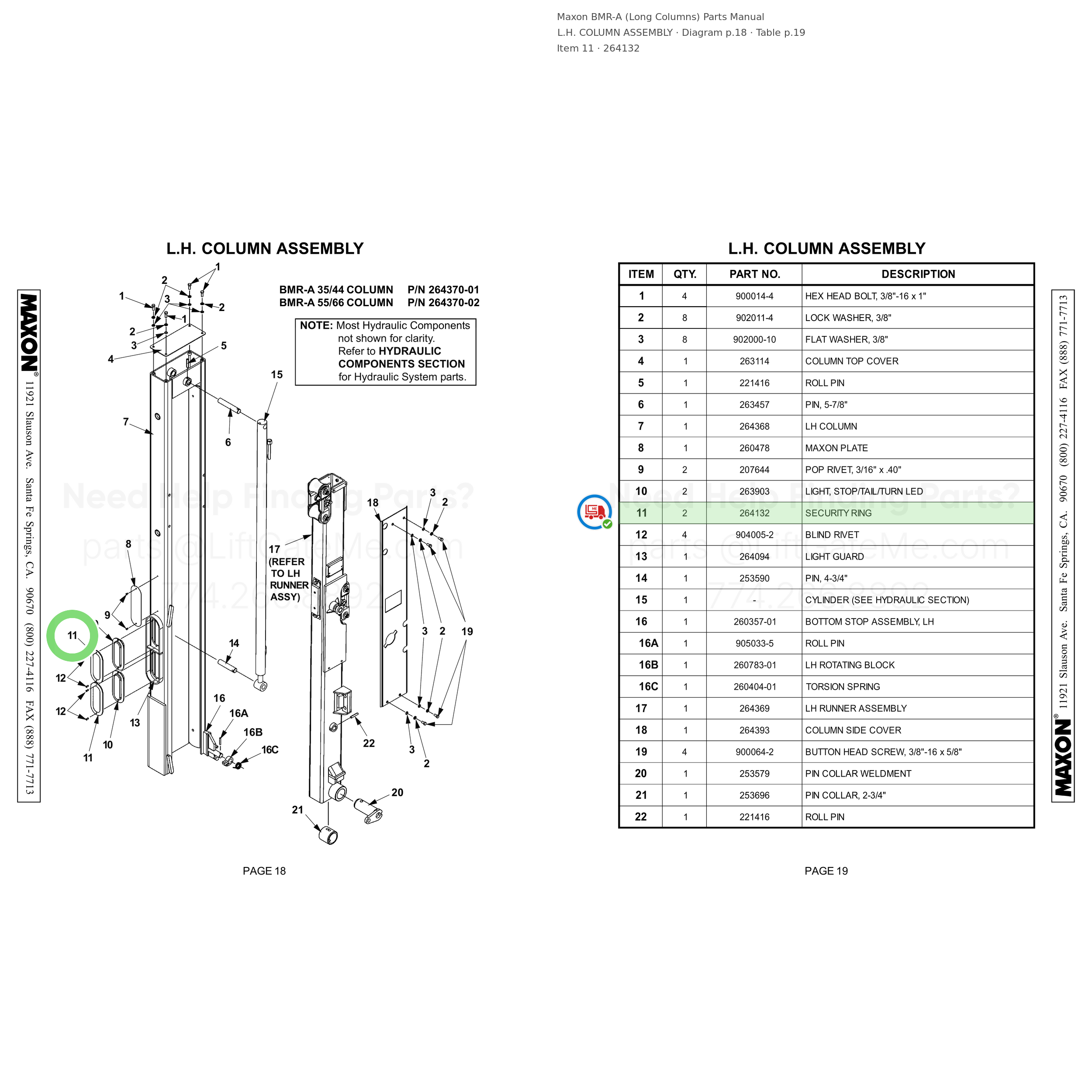 BMR-A (Long Columns)