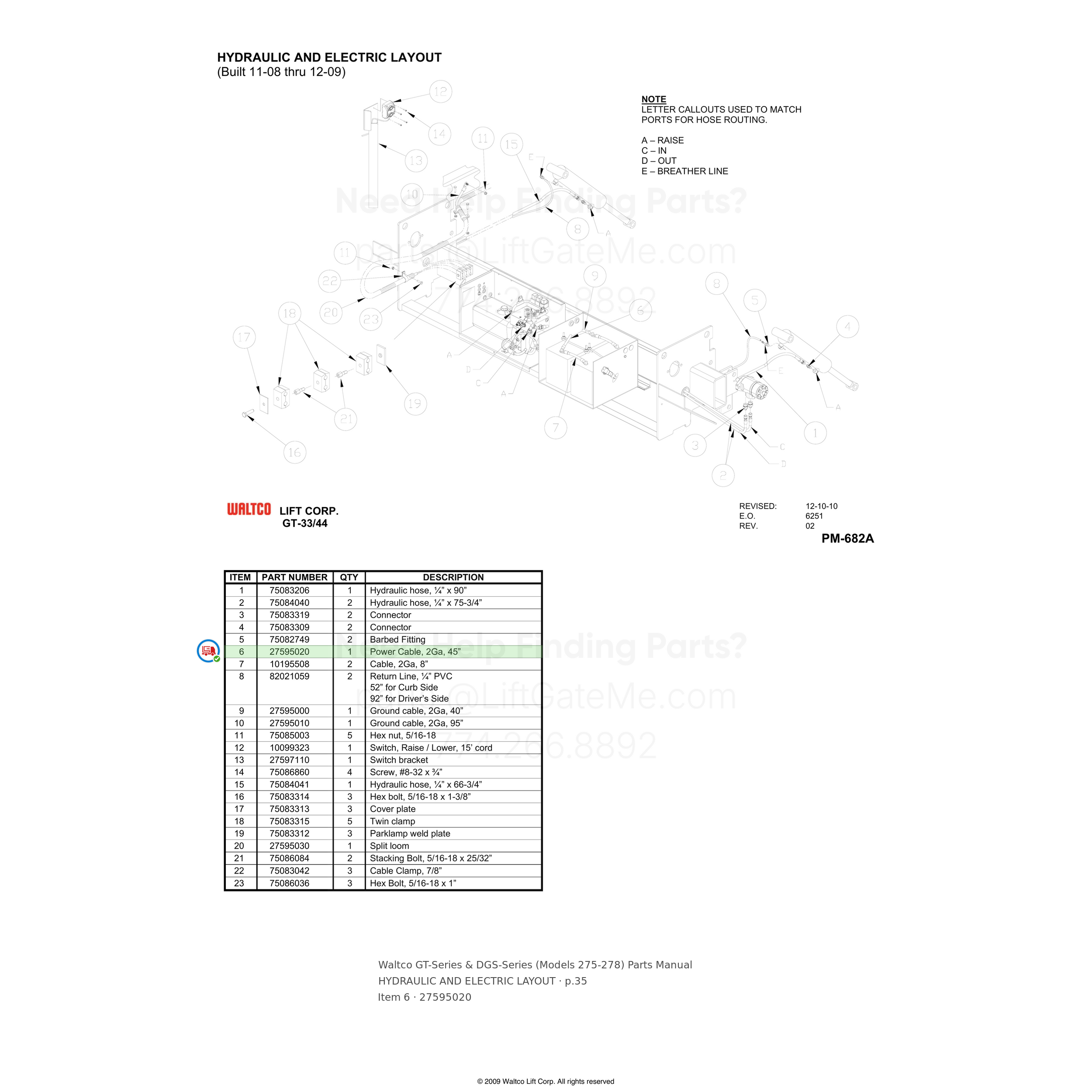 Waltco GT-Series & DGS-Series (Models 275-278)