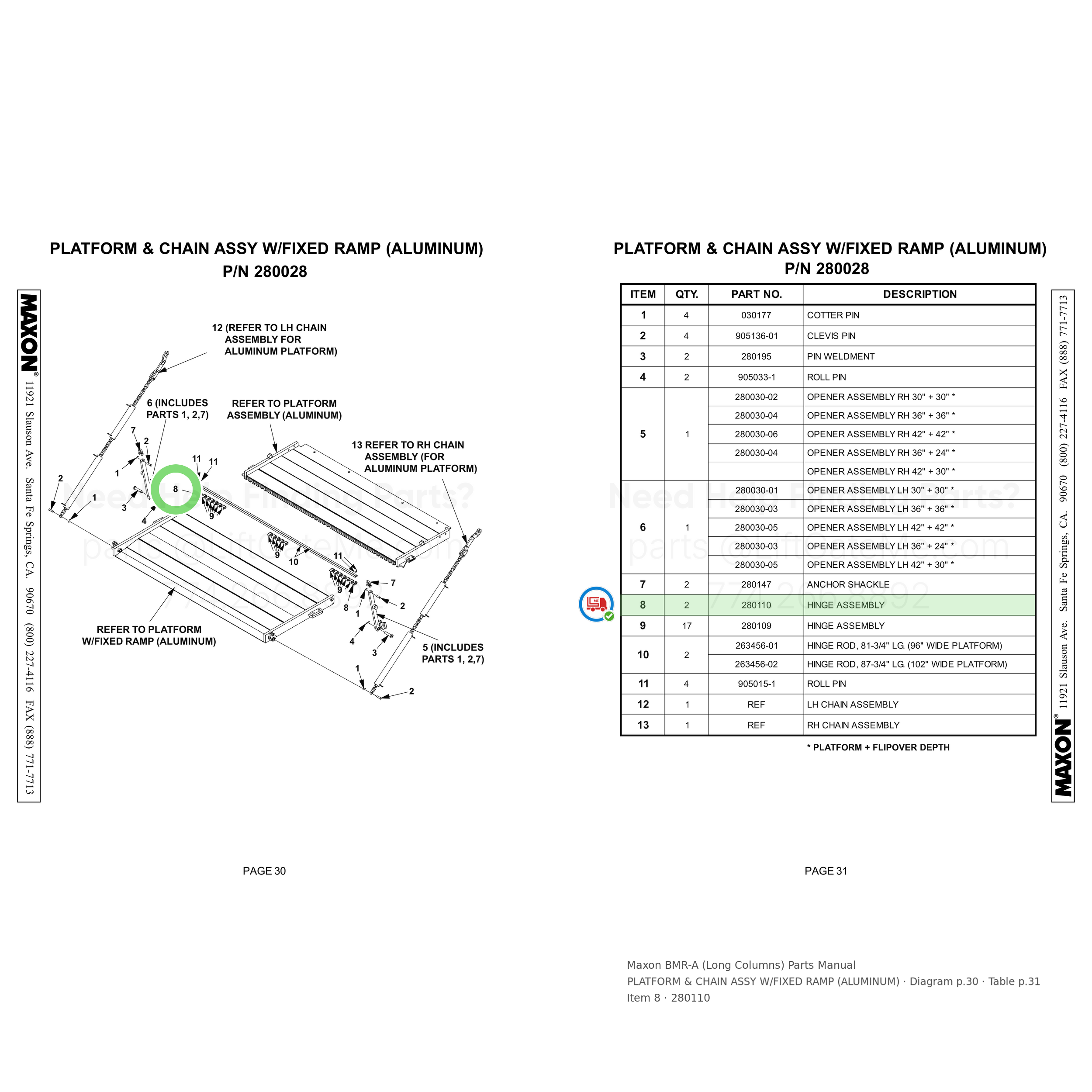 BMR-A (Long Columns)