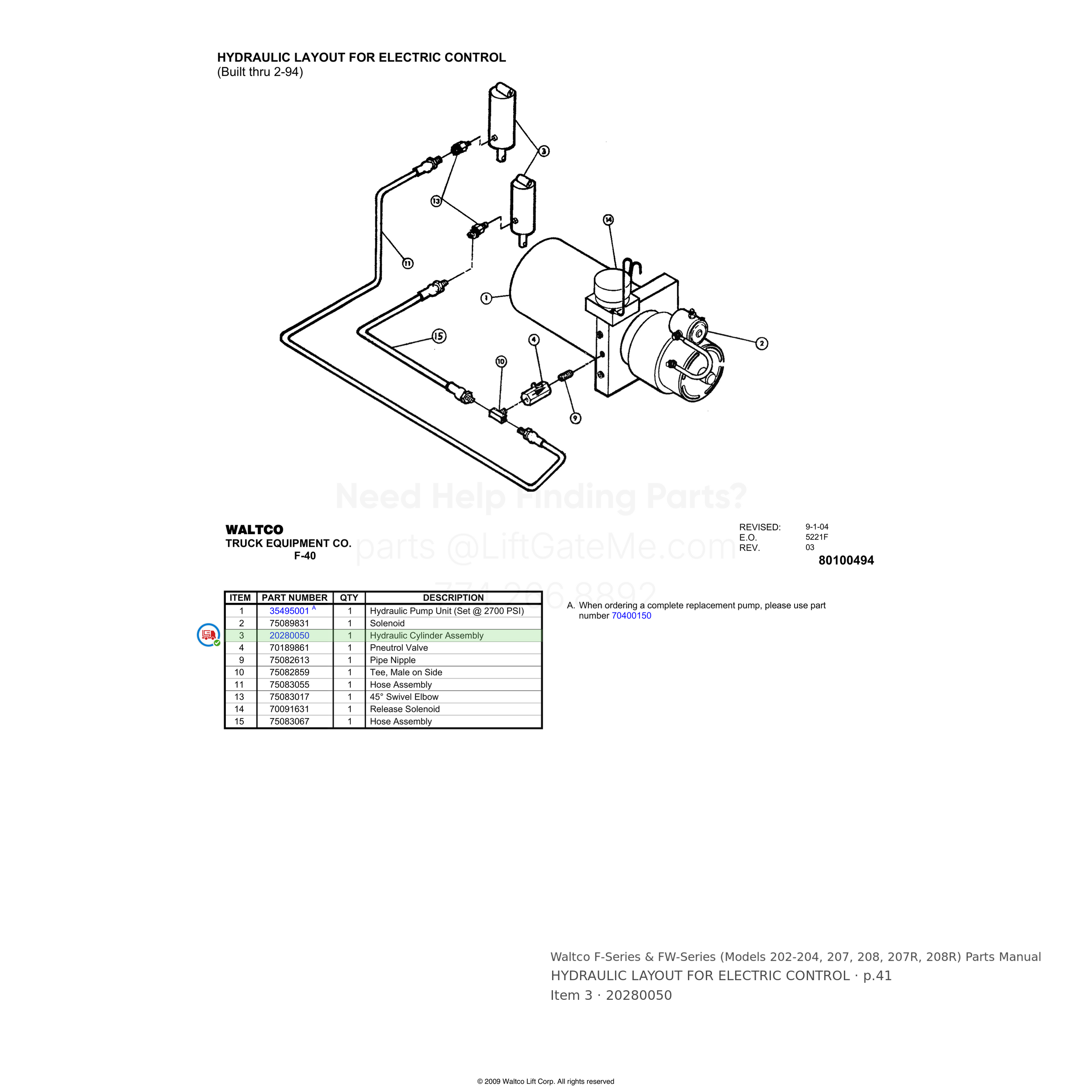 Waltco F-Series & FW-Series (Models 202-204, 207, 208, 207R, 208R)