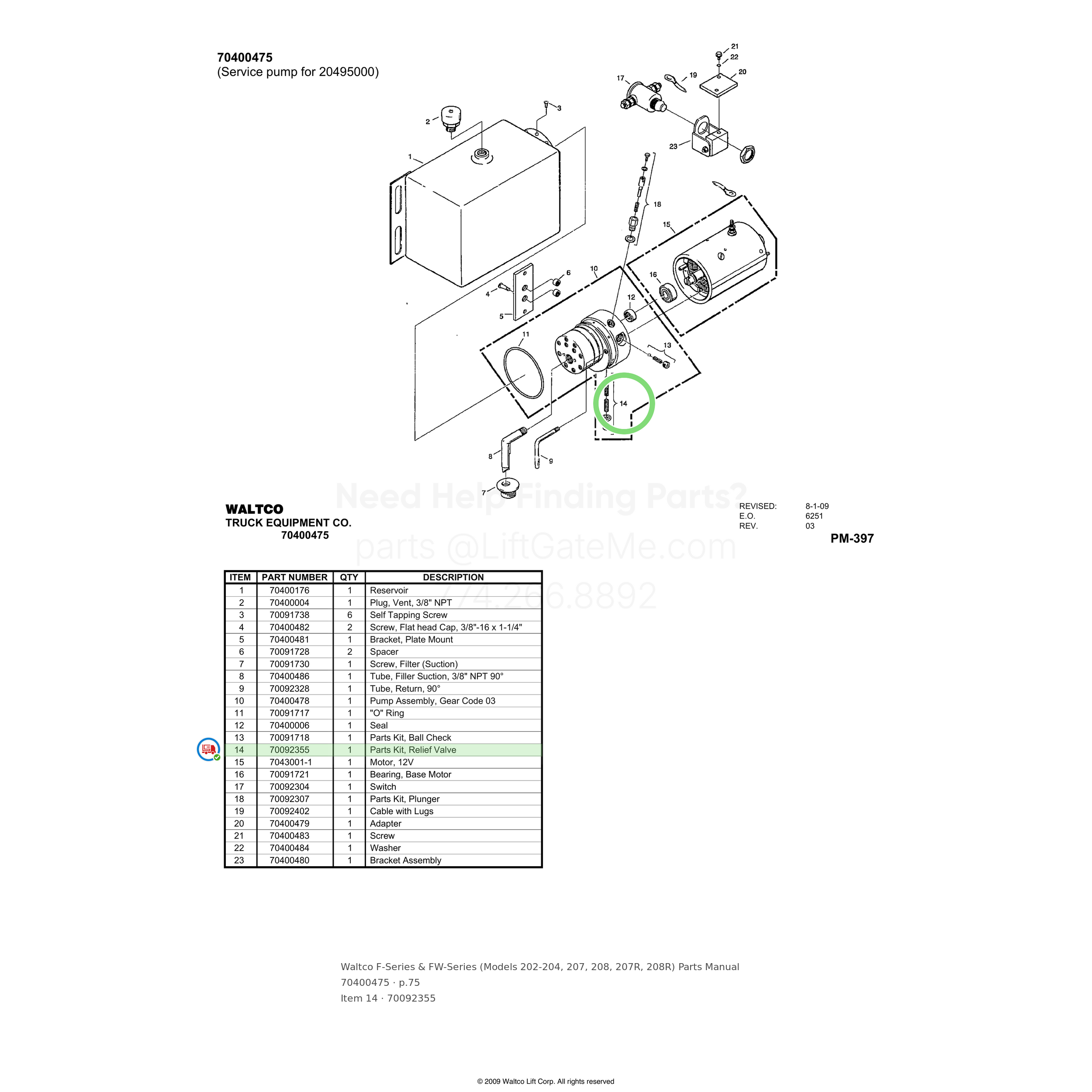 Waltco F-Series & FW-Series (Models 202-204, 207, 208, 207R, 208R)