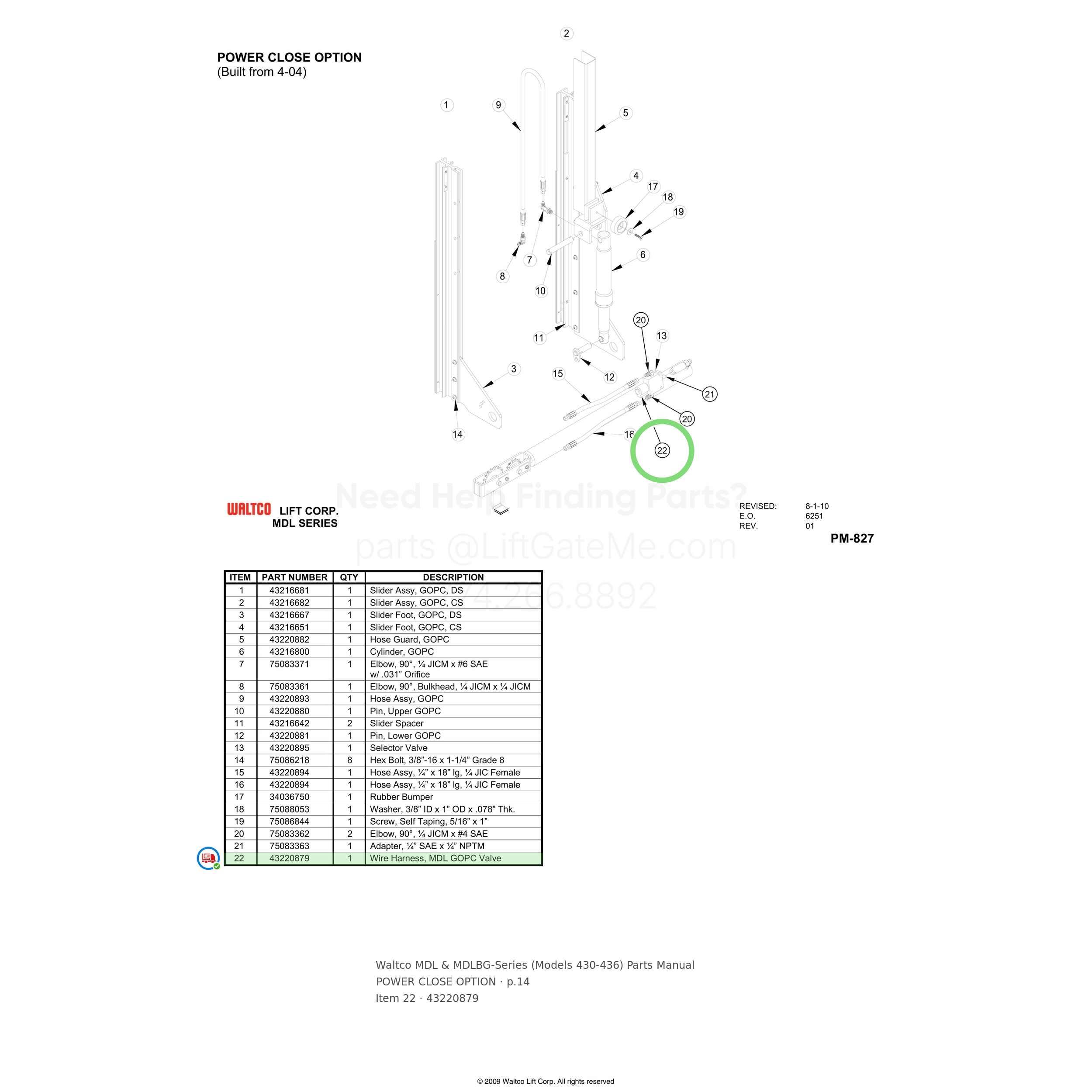 Waltco MDL & MDLBG-Series (Models 430-436)