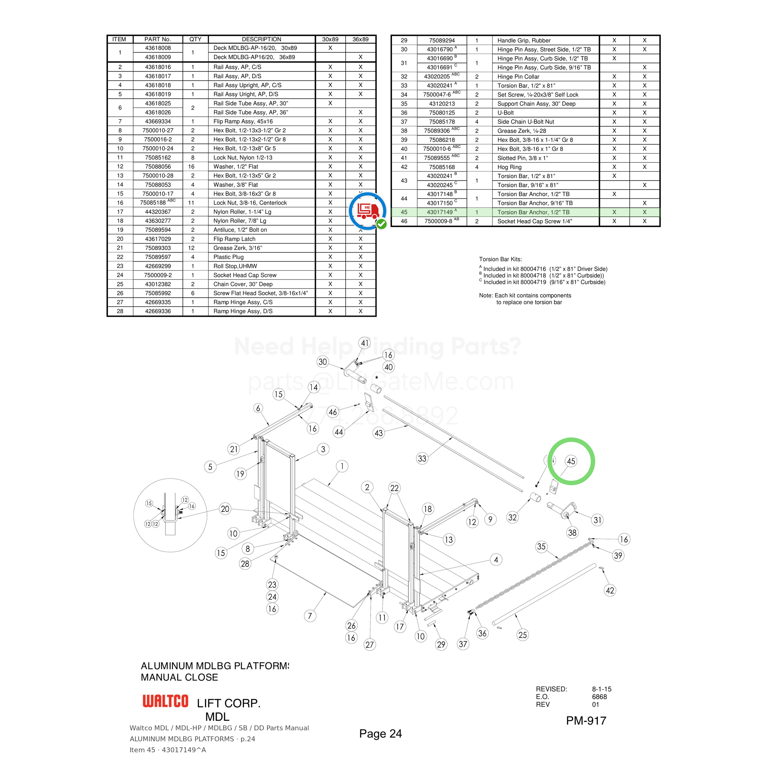 Waltco MDL / MDL-HP / MDLBG / SB / DD