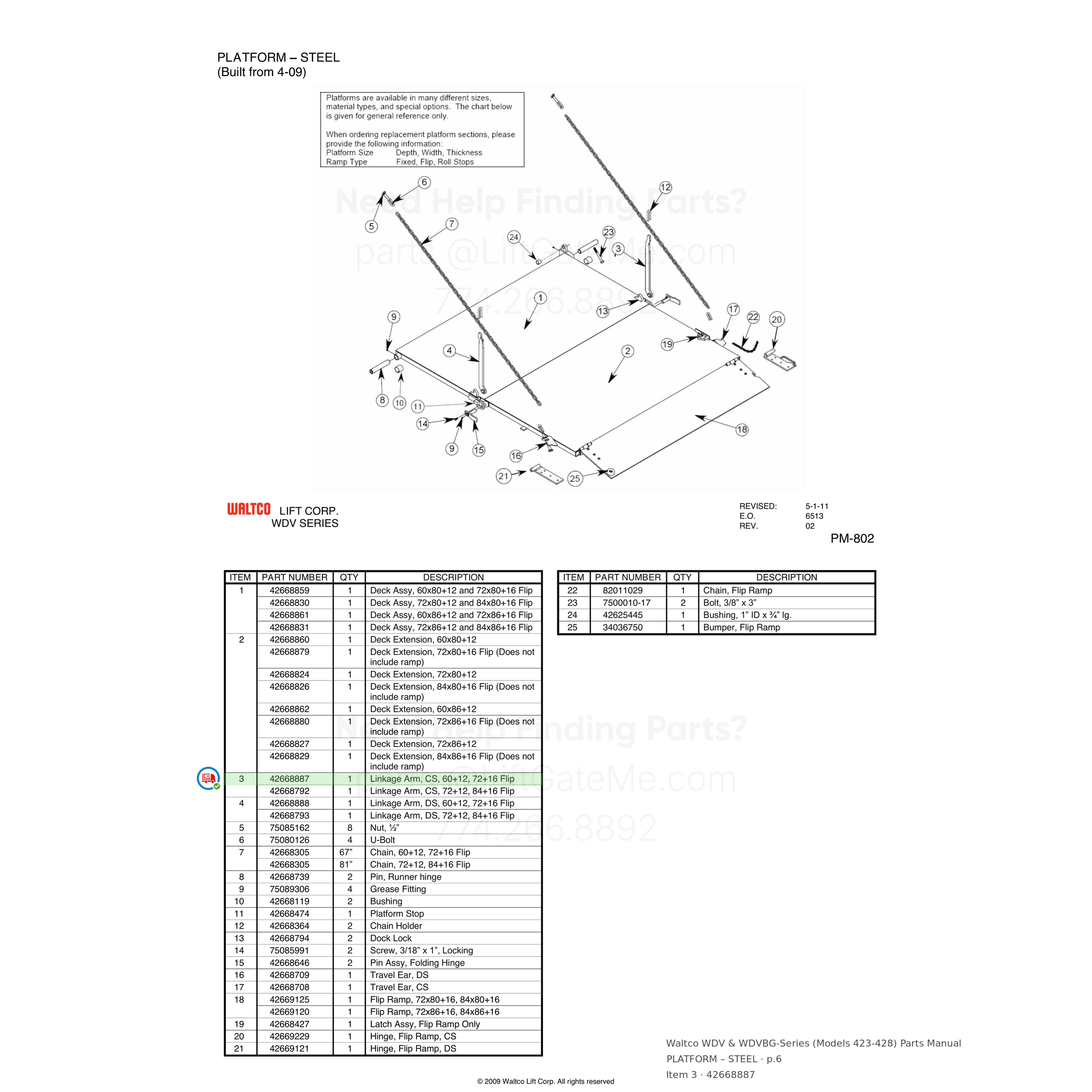 Waltco WDV & WDVBG-Series (Models 423-428)