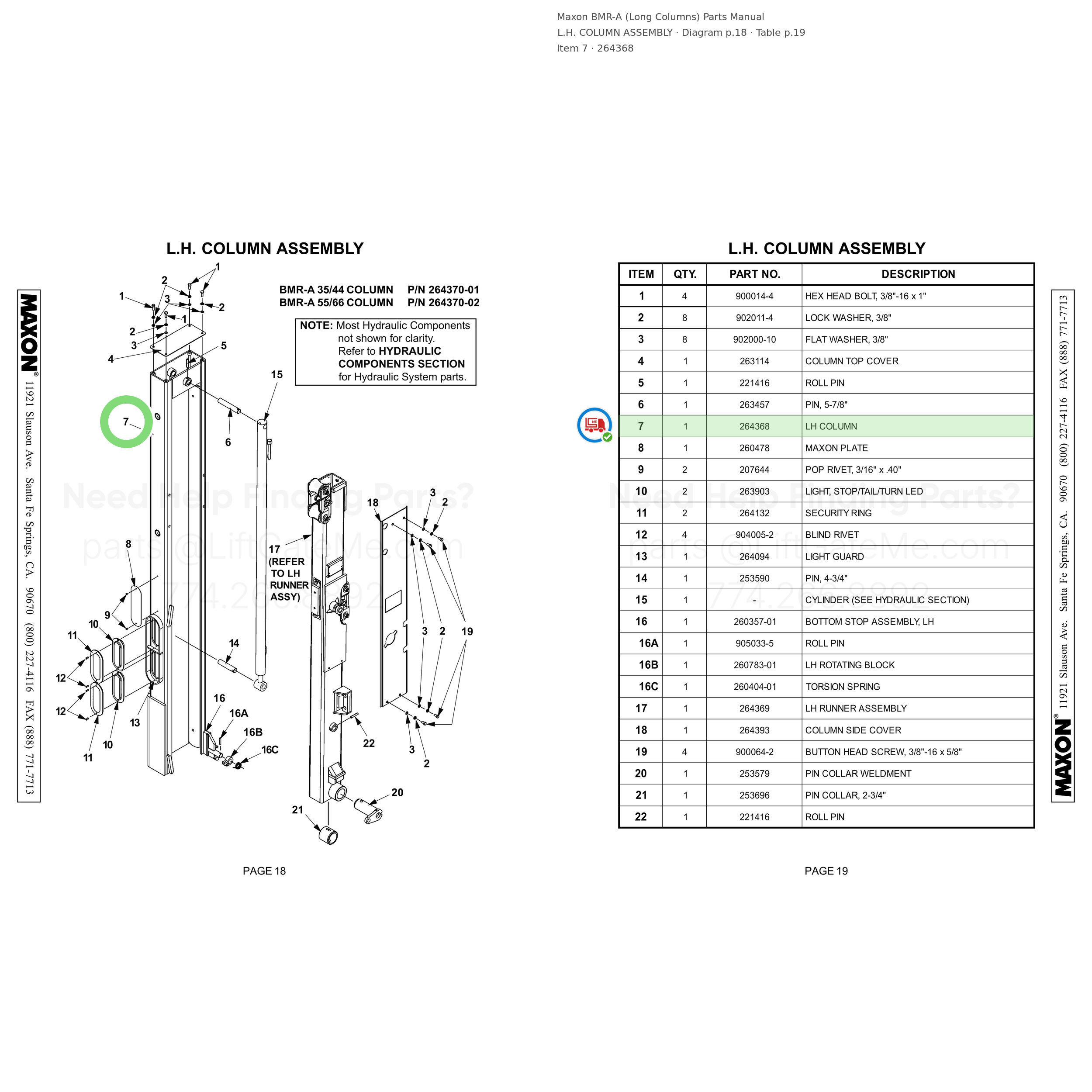BMR-A (Long Columns)
