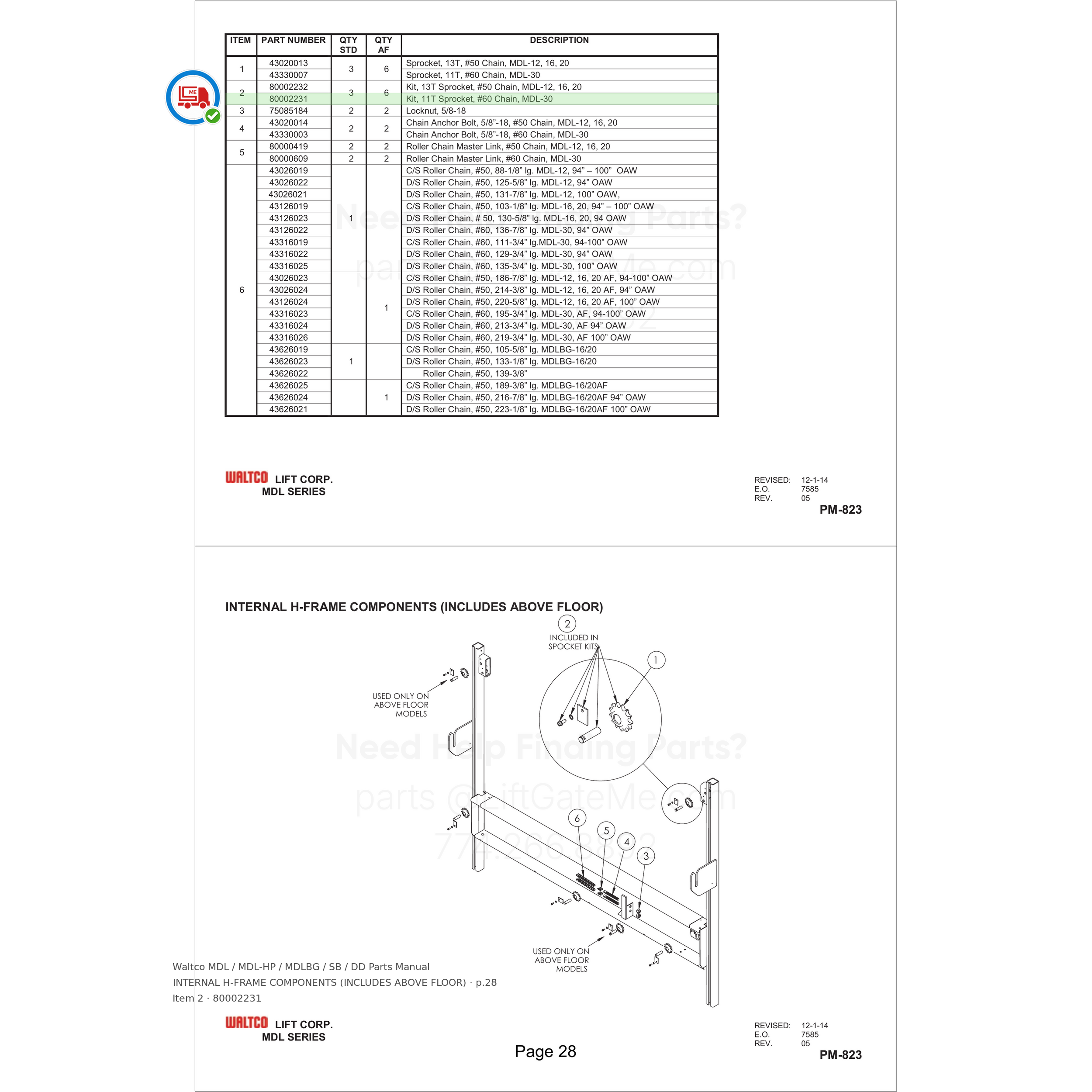 Waltco MDL / MDL-HP / MDLBG / SB / DD