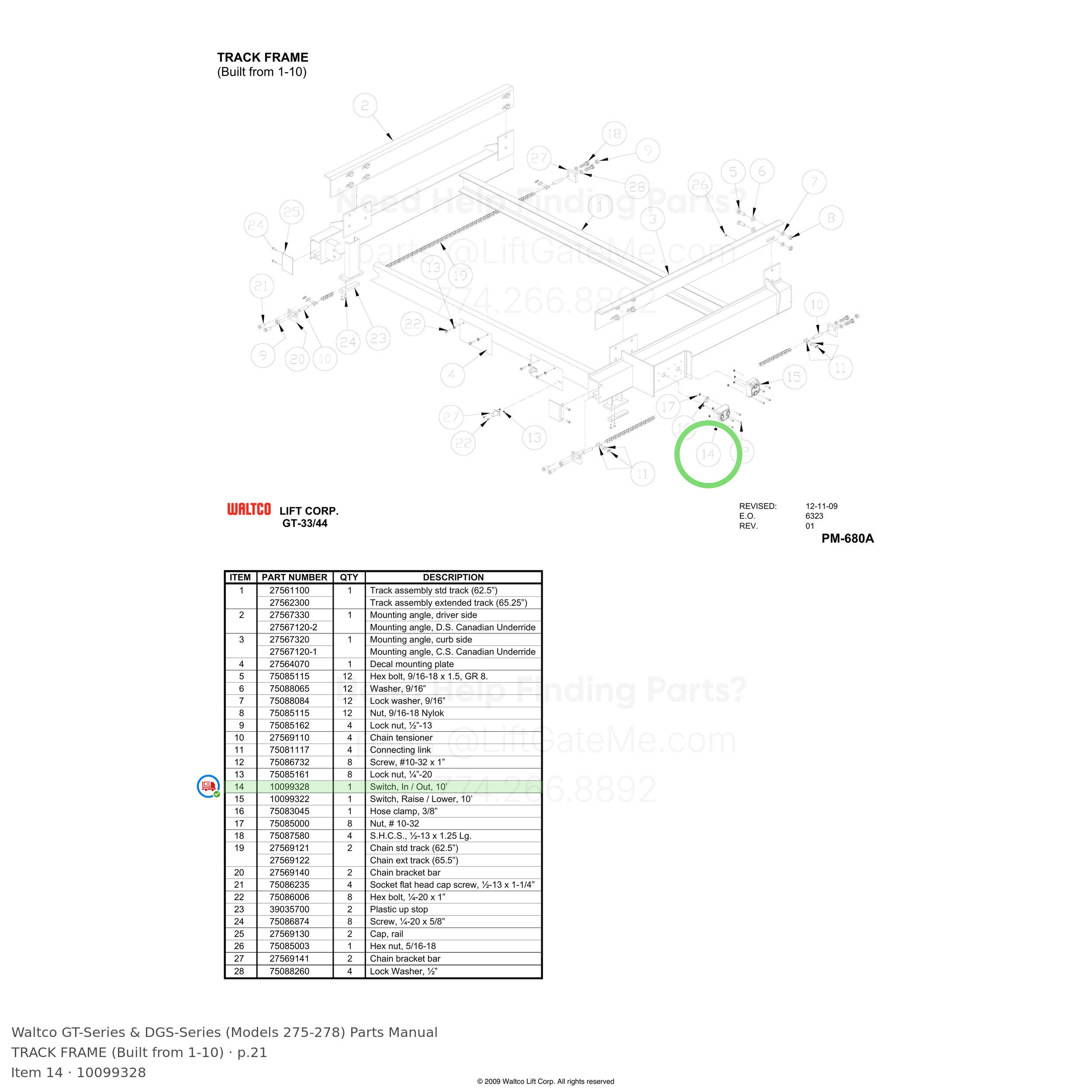 Waltco GT-Series & DGS-Series (Models 275-278)