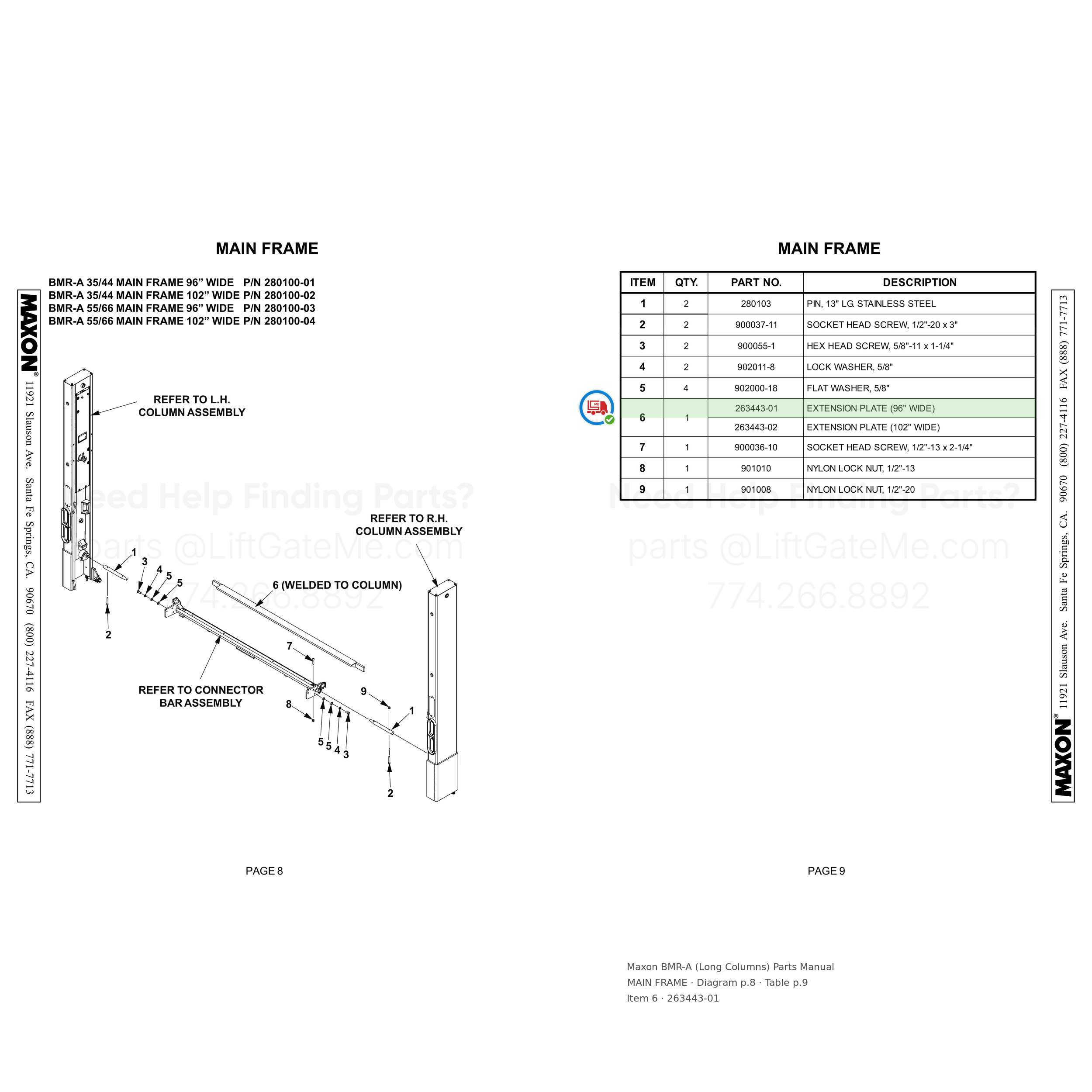 BMR-A (Long Columns)