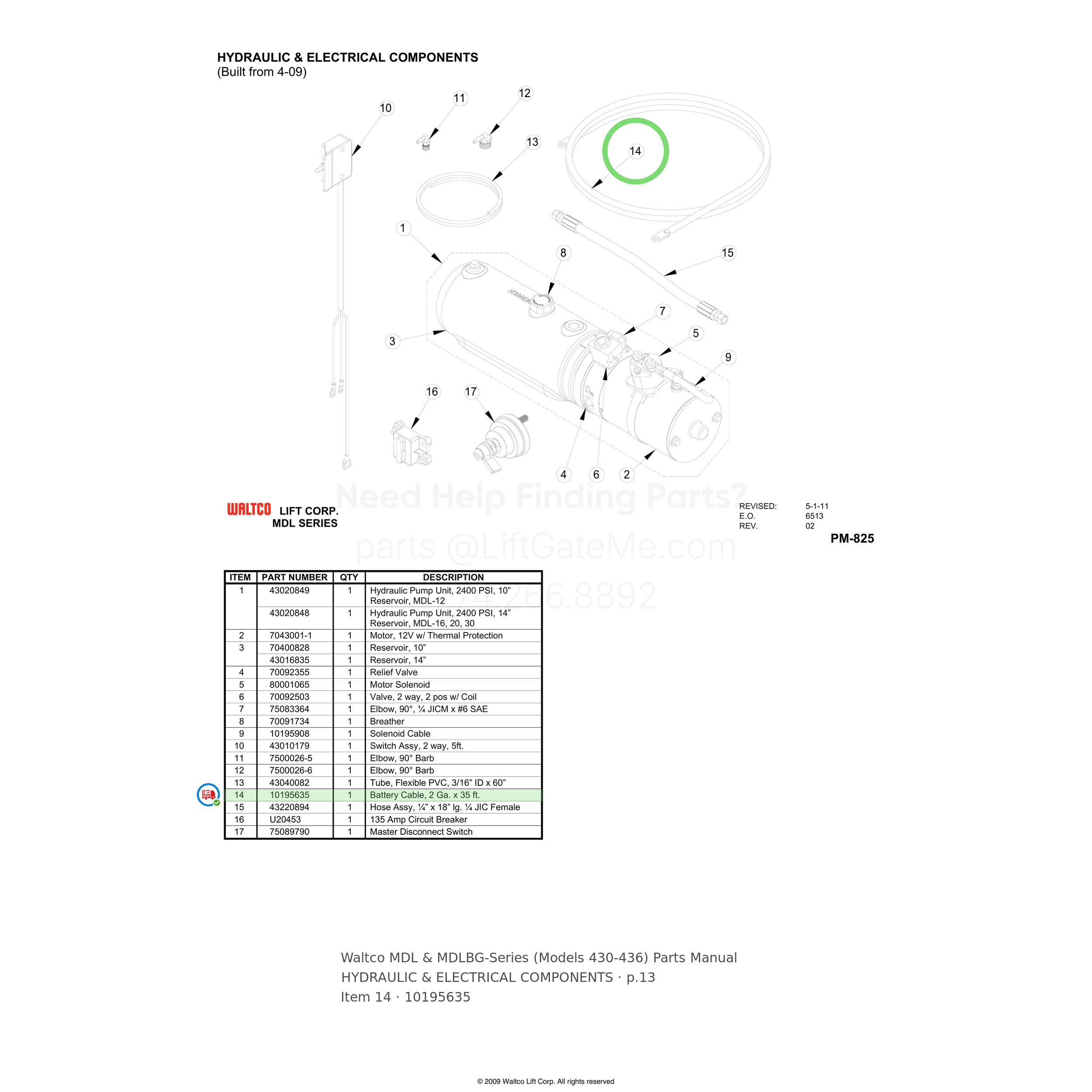 Waltco MDL & MDLBG-Series (Models 430-436)