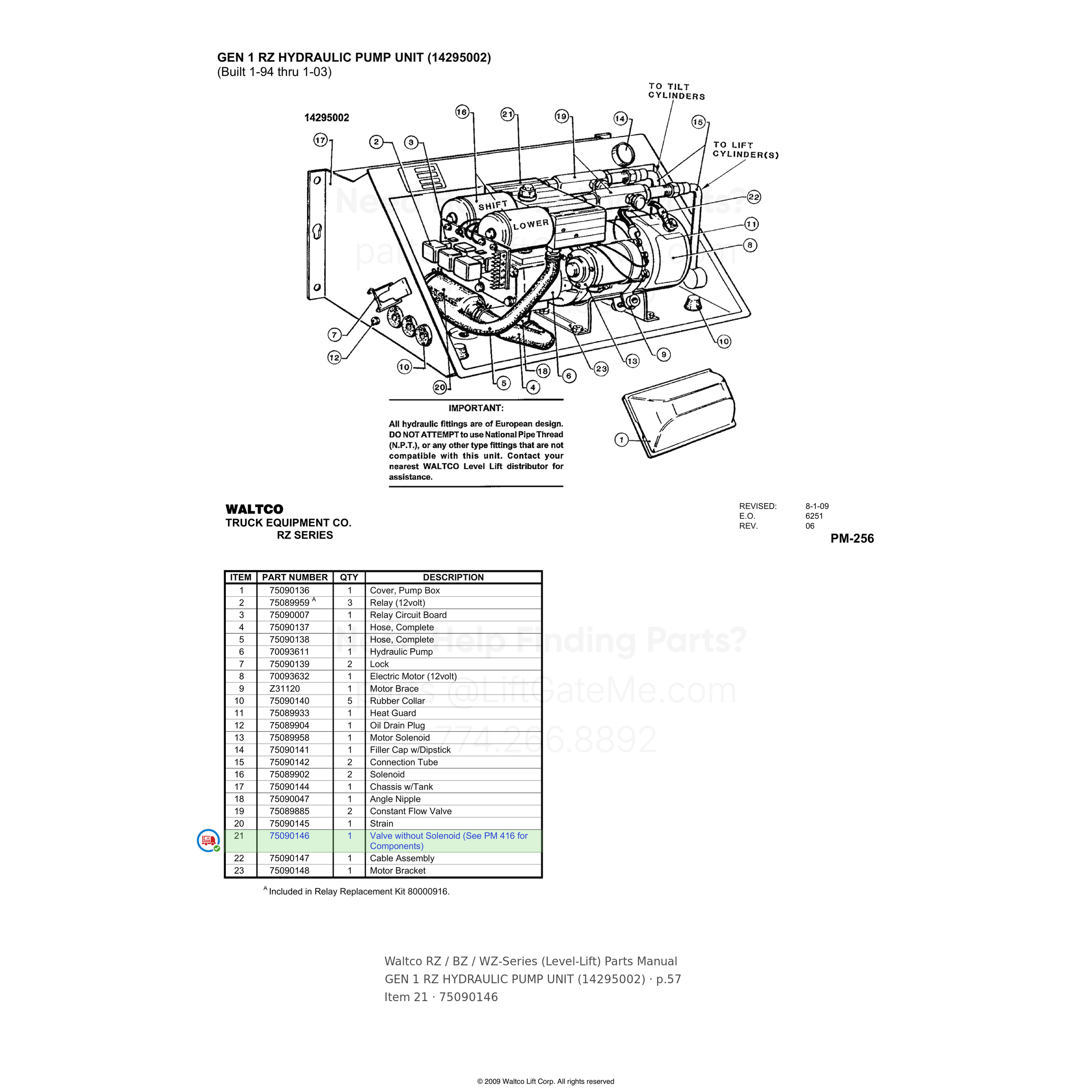 Waltco RZ / BZ / WZ-Series (Level-Lift)
