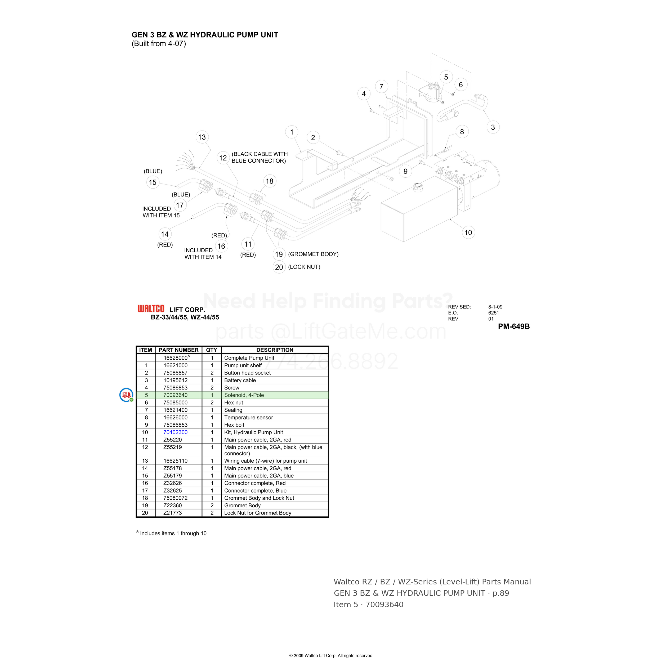 Waltco RZ / BZ / WZ-Series (Level-Lift)