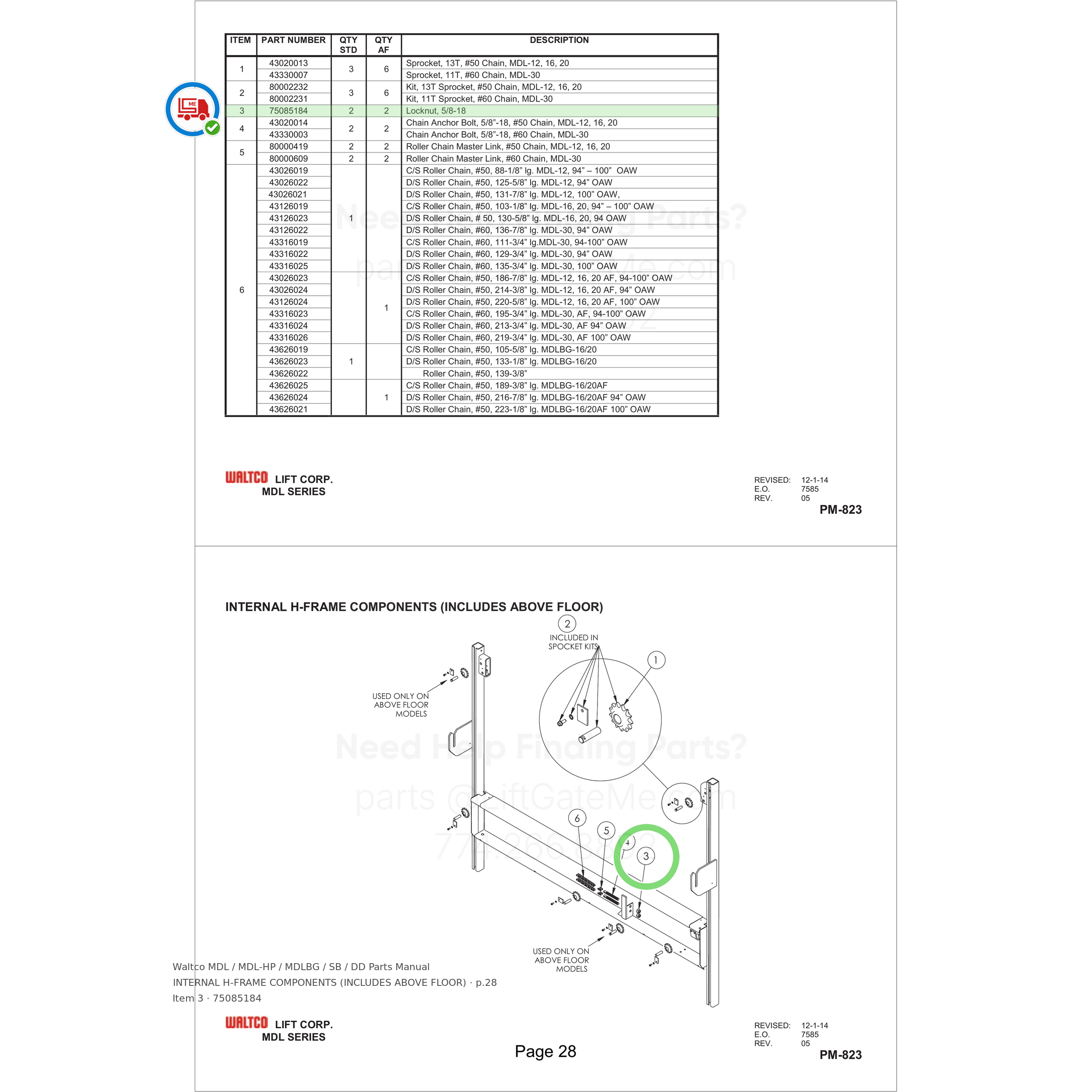 Waltco MDL / MDL-HP / MDLBG / SB / DD