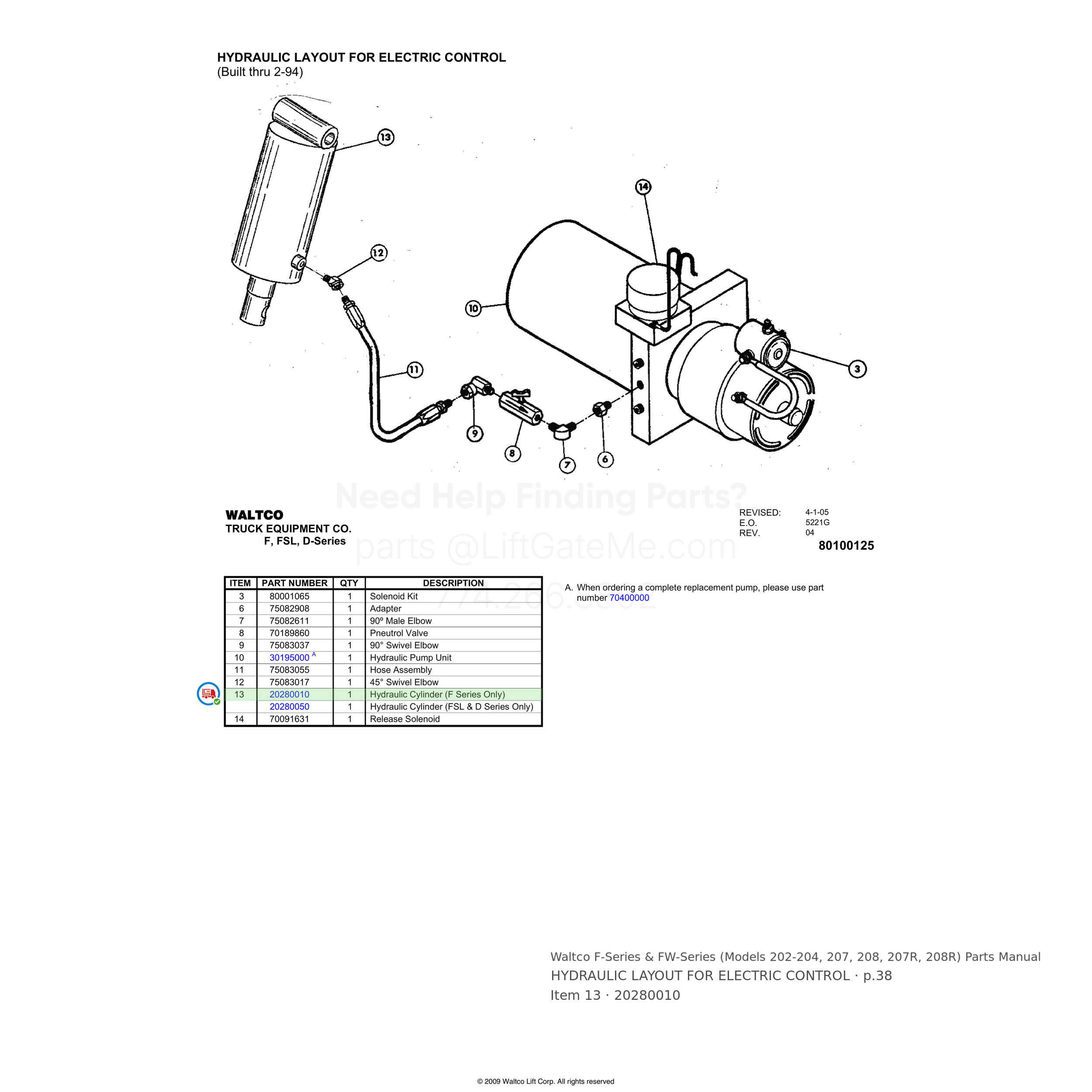 Waltco F-Series & FW-Series (Models 202-204, 207, 208, 207R, 208R)